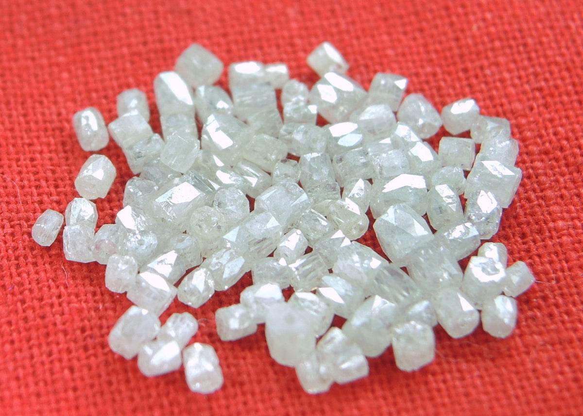 Natural Loose Diamond Round Beads Fancy Ice Gray Color I1 I3 Clarity 1.50  to 3.10 MM 10 Pcs Lot Q51-1