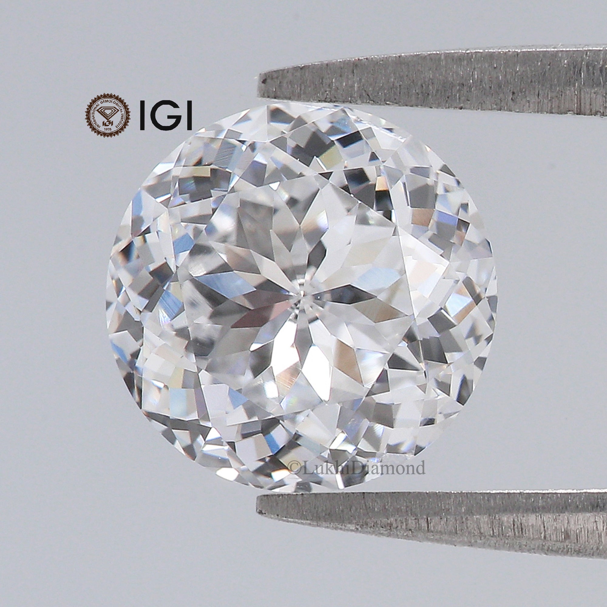 2.13 CT IGI Certified Round Portuguese Cut Diamond White - E Color VVS2 Clarity Lab Grown Lab Created Round Modified Cut CVD Diamond L3251