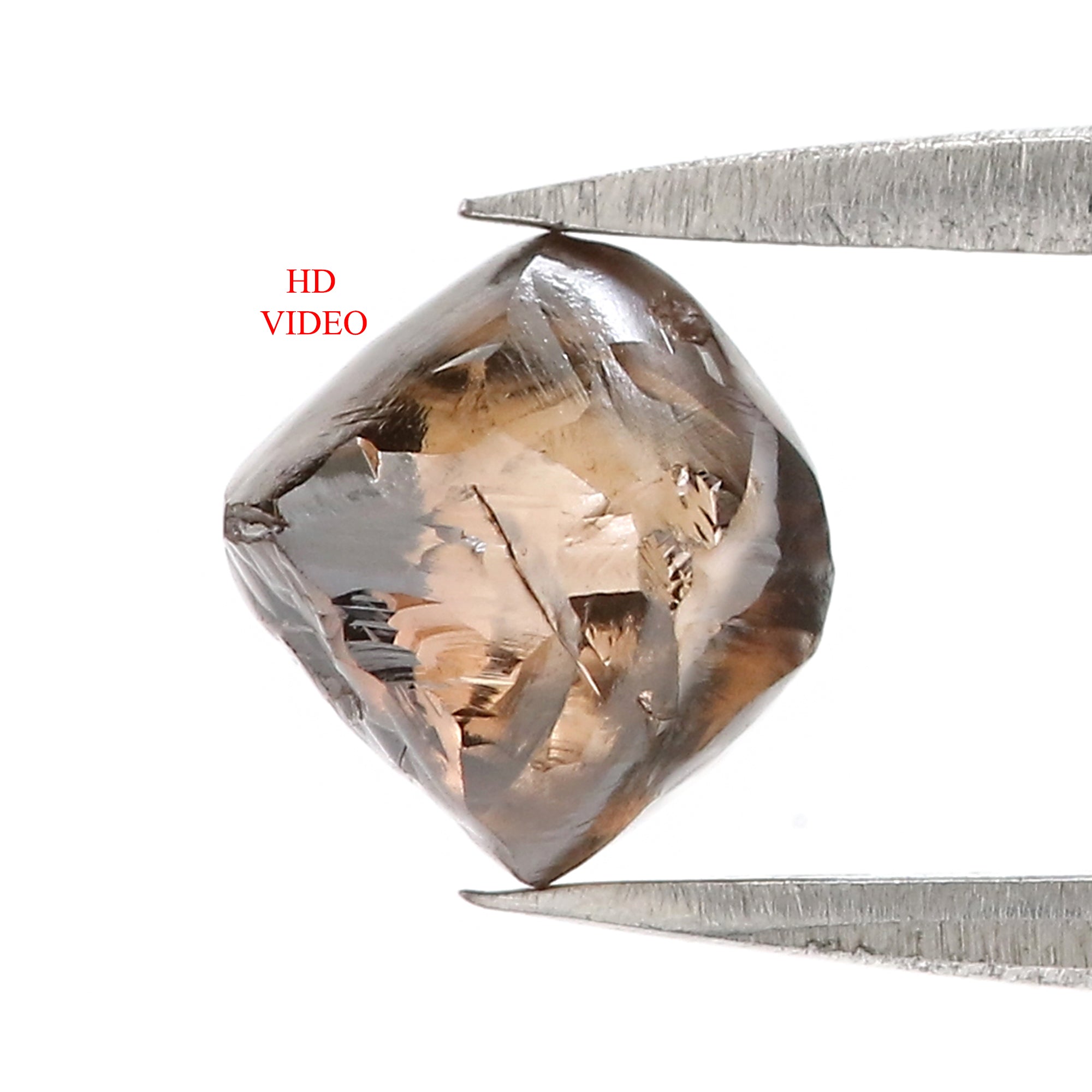1.99 CT Natural Loose Rough Shape Diamond Brown Color Rough Cut Diamond 7.30 MM Natural Brown Diamond Rough Irregular Cut Diamond QL3103