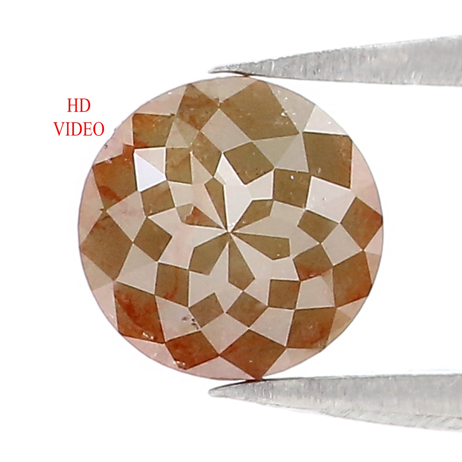 1.59 CT Natural Loose Round Rose Cut Diamond Brown Color Round Shape Diamond 6.85 MM Natural Loose Grey Color Round Rose Cut Diamond LQ9006