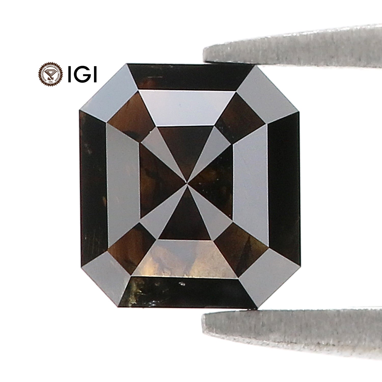 1.22 Ct IGI CERTIFIED Natural Loose Radiant Shape Diamond Fancy Black Color Radiant Cut Diamond 6.30 MM Natural Radiant Cut Diamond QL8539