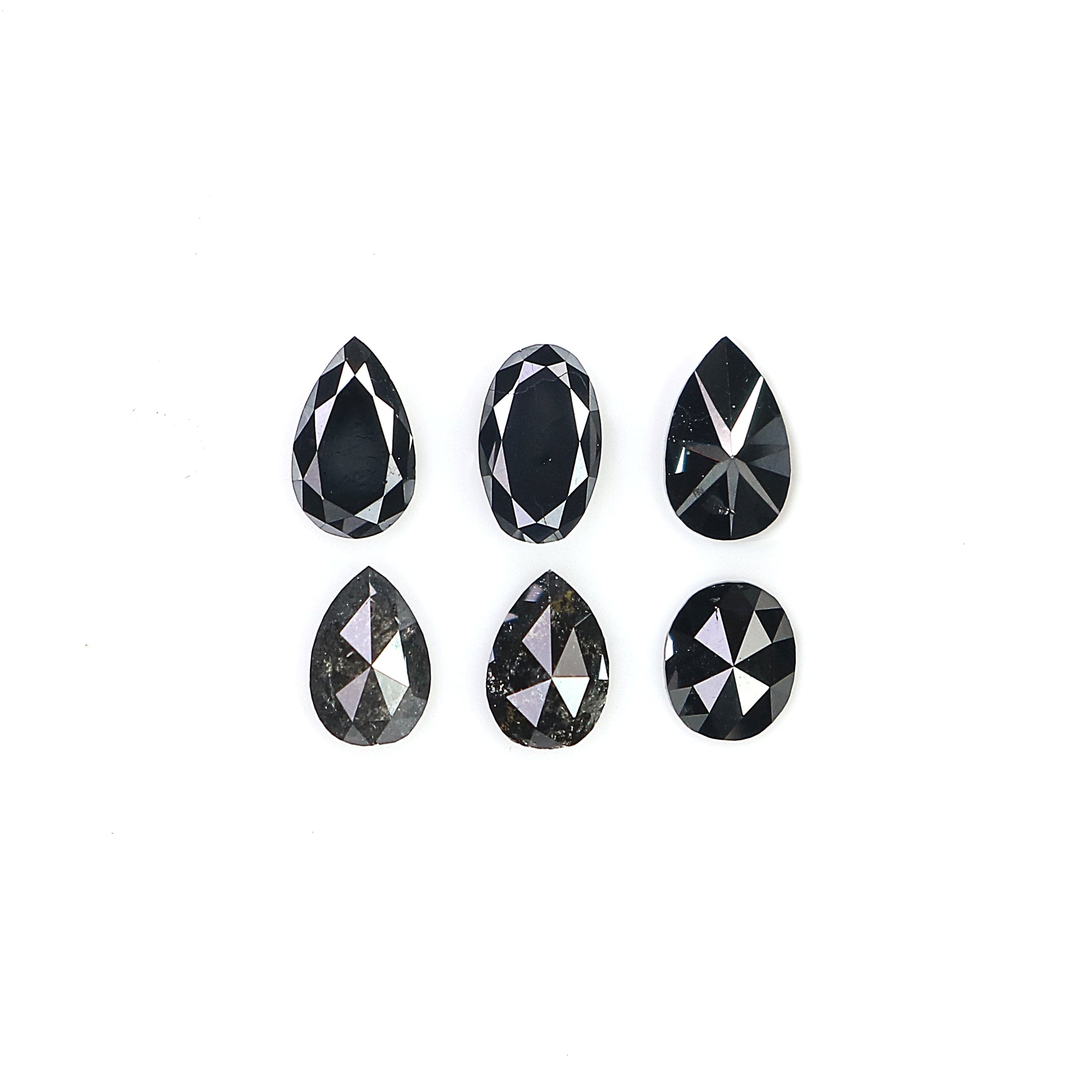 1.19 CT Natural Loose Mix Shape Diamond Black Color Mix Shape Diamond 4.00 MM Natural Loose Black Color Mix Shape Rose Cut Diamond LQ9126