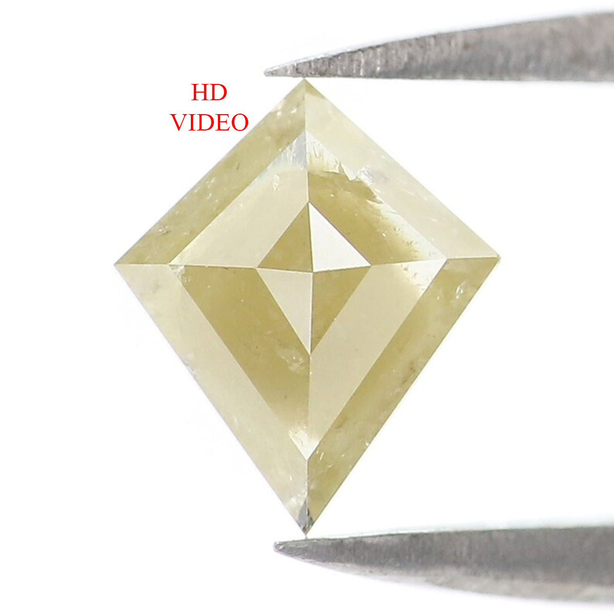 0.63 Ct Natural Loose Kite Shape Diamond Yellow Color Kite Cut Diamond 7.40 MM Natural Loose Yellow Diamond Kite Rose Cut Diamond KQ1906