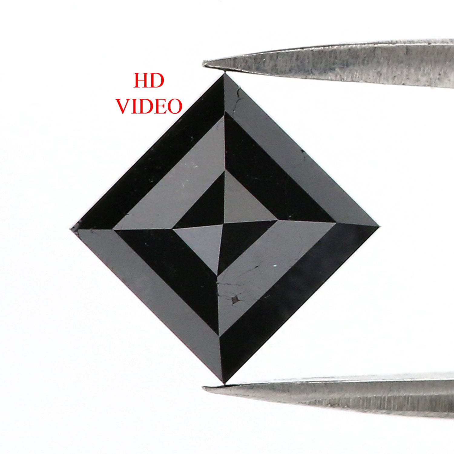 1.96 Ct Natural Loose Kite Shape Diamond Black Color Kite Cut Diamond 9.65 MM Natural Loose Black Color Diamond Kite Rose Cut Diamond QL9571