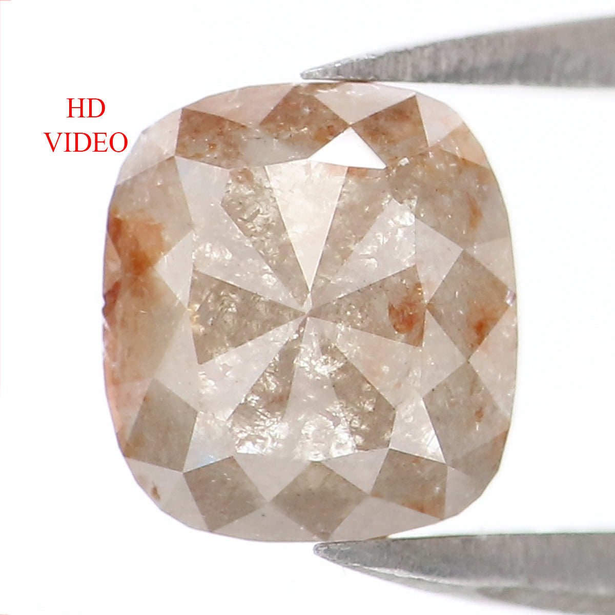 Hotsell Natural Loose Cushion Diamond Grey Color 1.14 CT 6.60 MM Cushion Shape Rose Cut Diamond L7709