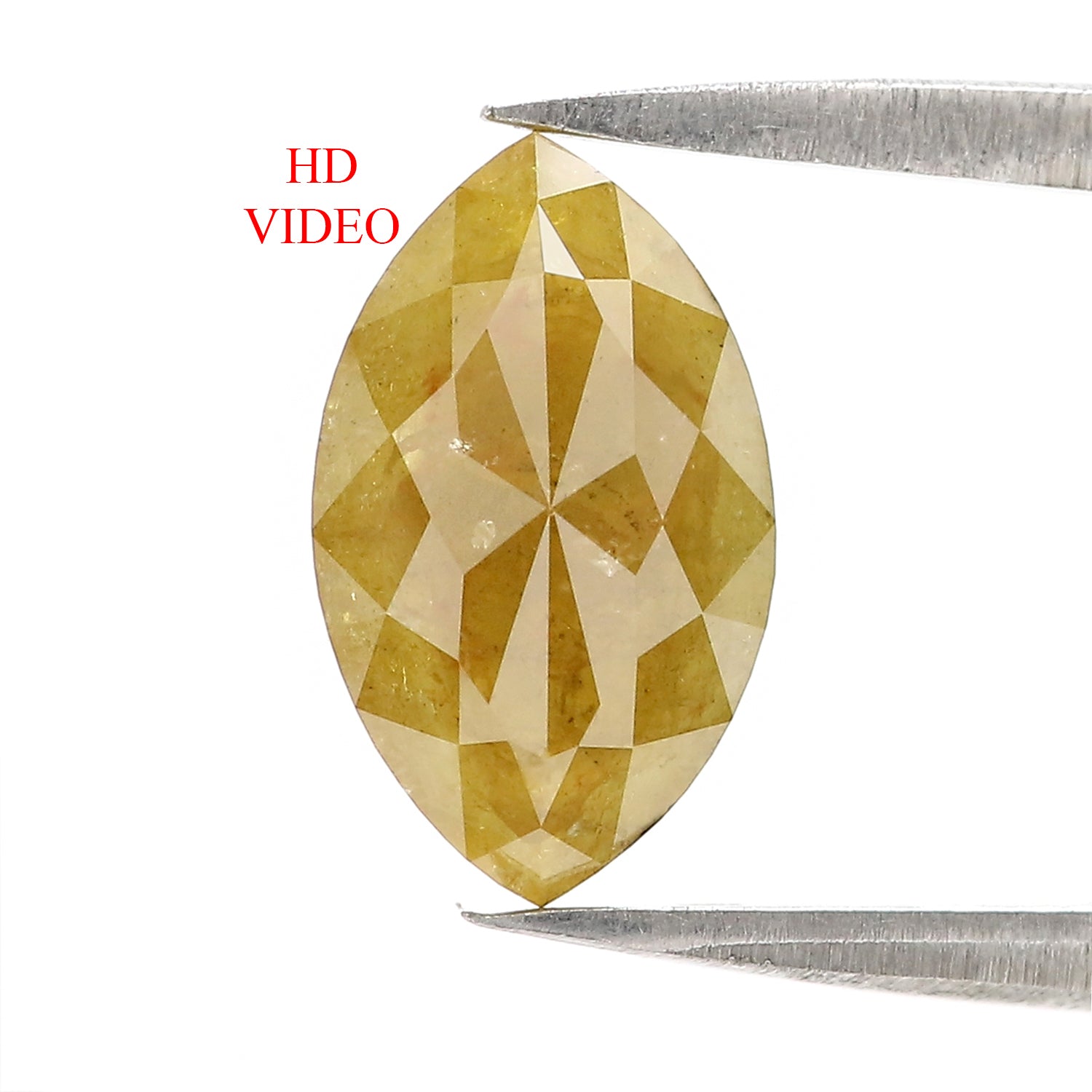 1.65 CT Natural Loose Marquise Shape Diamond Yellow Color Marquise Diamond 11.10 MM Natural Yellow Color Marquise Rose Cut Diamond QL8849