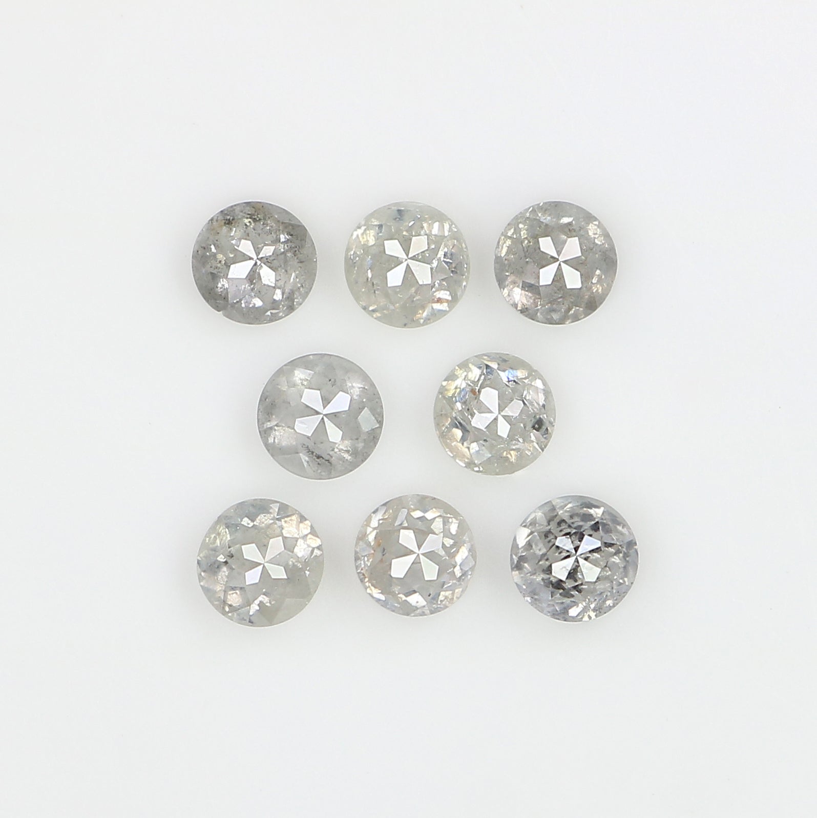 1.03 CT Natural Loose Round Rose Cut Diamond Grey Color Round Shape Diamond 2.80 MM Natural Loose Grey Color Round Rose Cut Diamond LQ3191