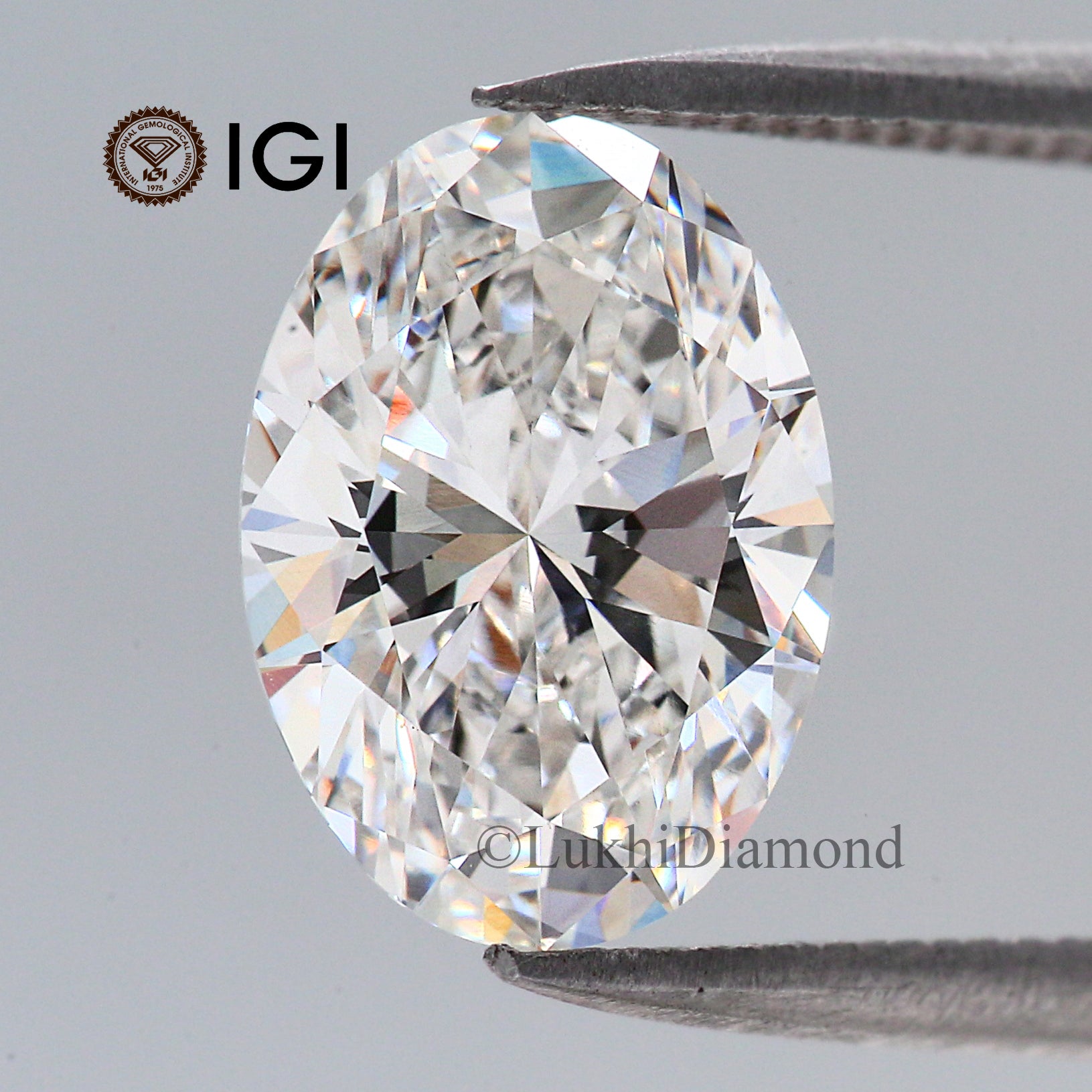 3.05 CT IGI Certified Oval Brilliant Cut Lab Grown Diamond Lab Created Oval Diamond CVD Diamond Lab Made Oval Cut for Engagement Ring Q202