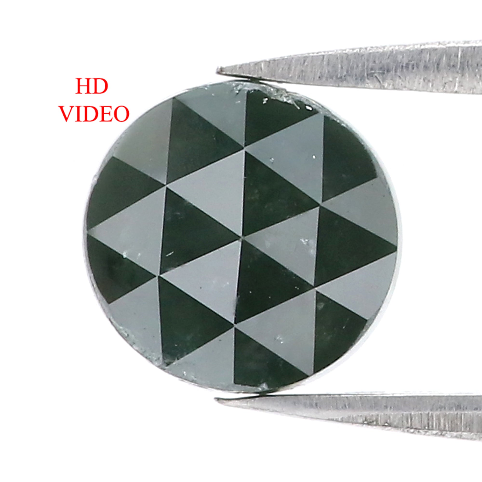 2.39 CT Natural Loose Round Rose Cut Diamond Green Color Round Shape Diamond 8.25 MM Natural Loose Green Color Round Rose Cut Diamond LQ5770