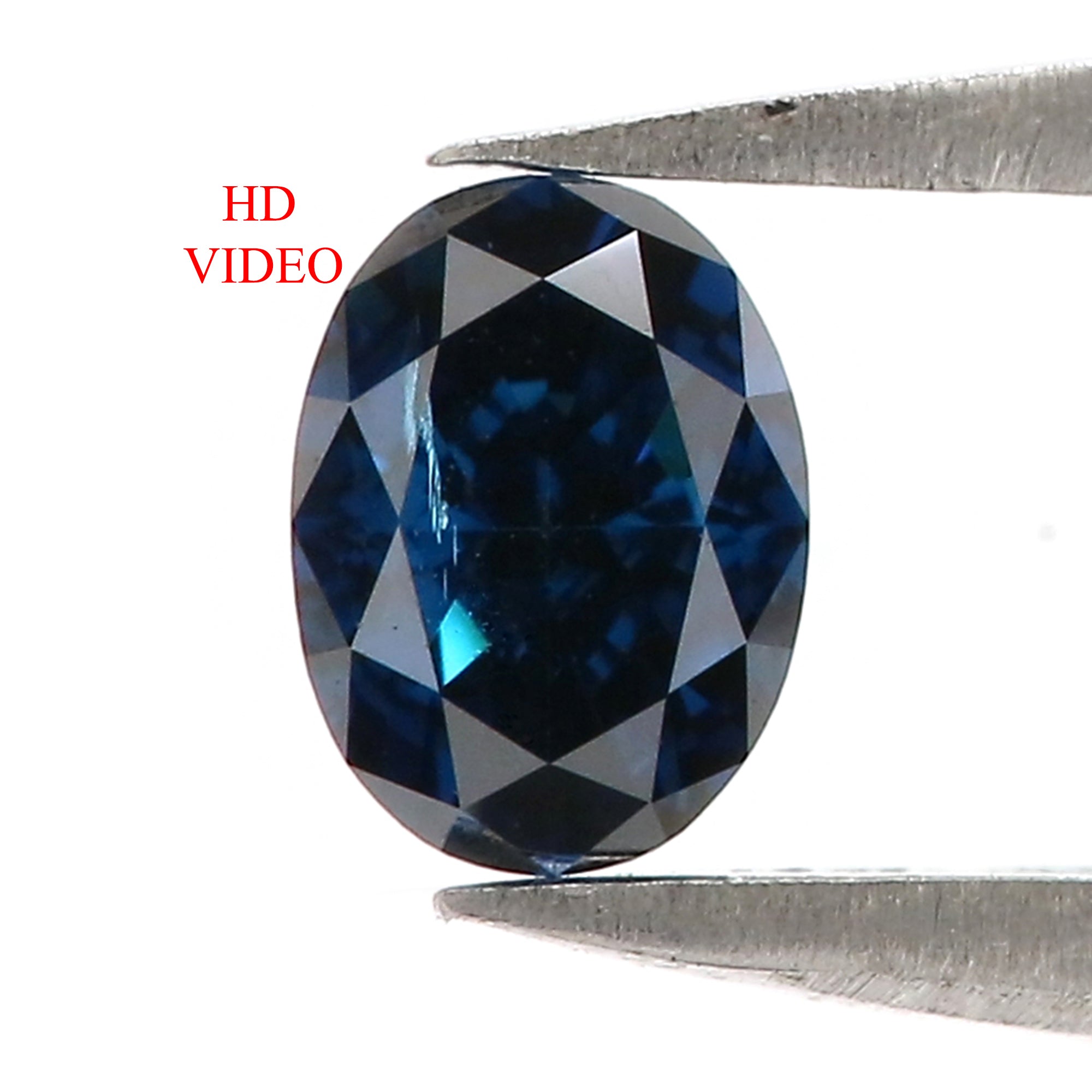 0.47 CT Natural Loose Oval Shape Diamond Blue Color Oval Shape Diamond 5.30 MM Natural Blue Color Diamond Oval Brilliant Cut Diamond QK2111