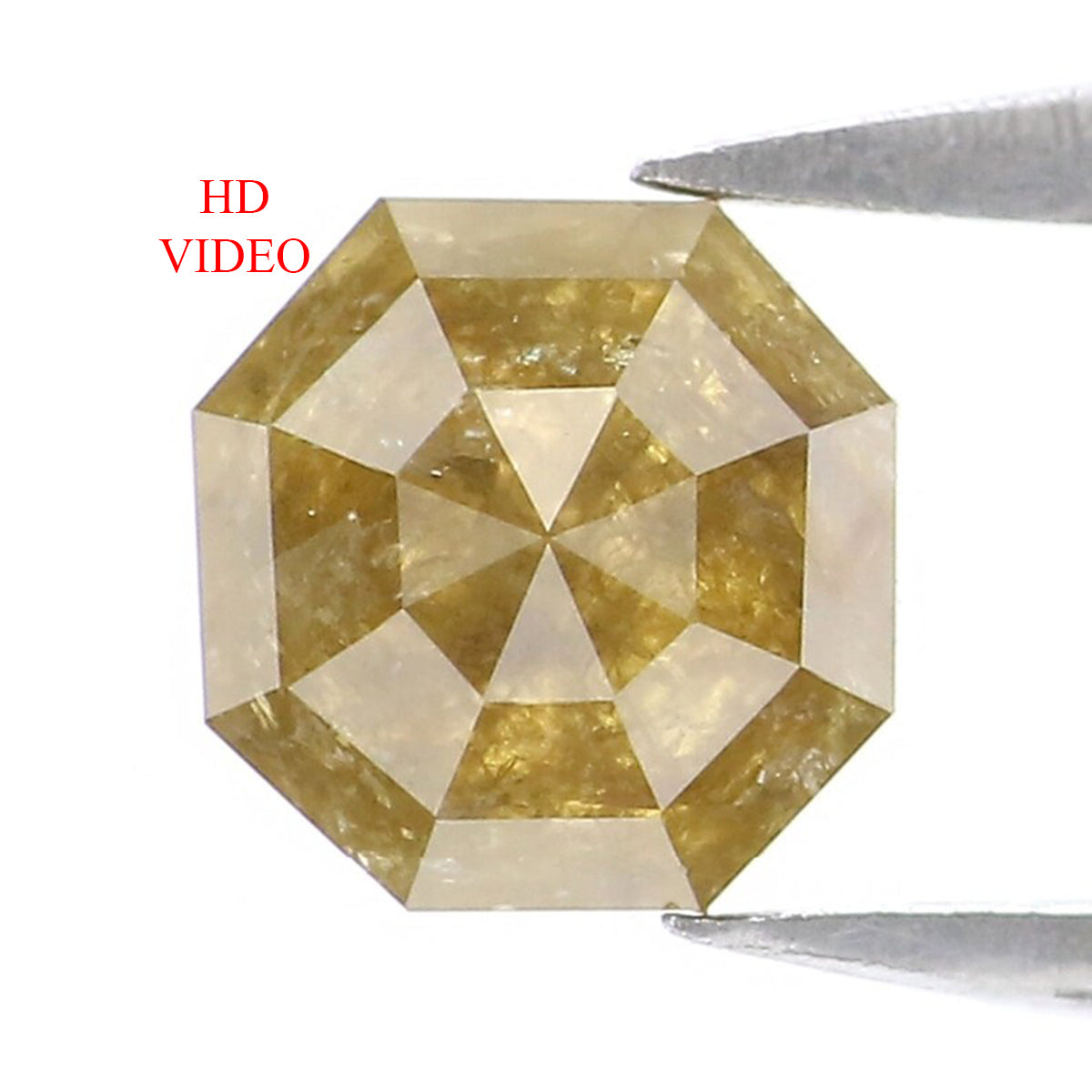 Natural Loose Octagon Yellow Color Diamond 0.67 CT 5.41 MM Octagon Sha