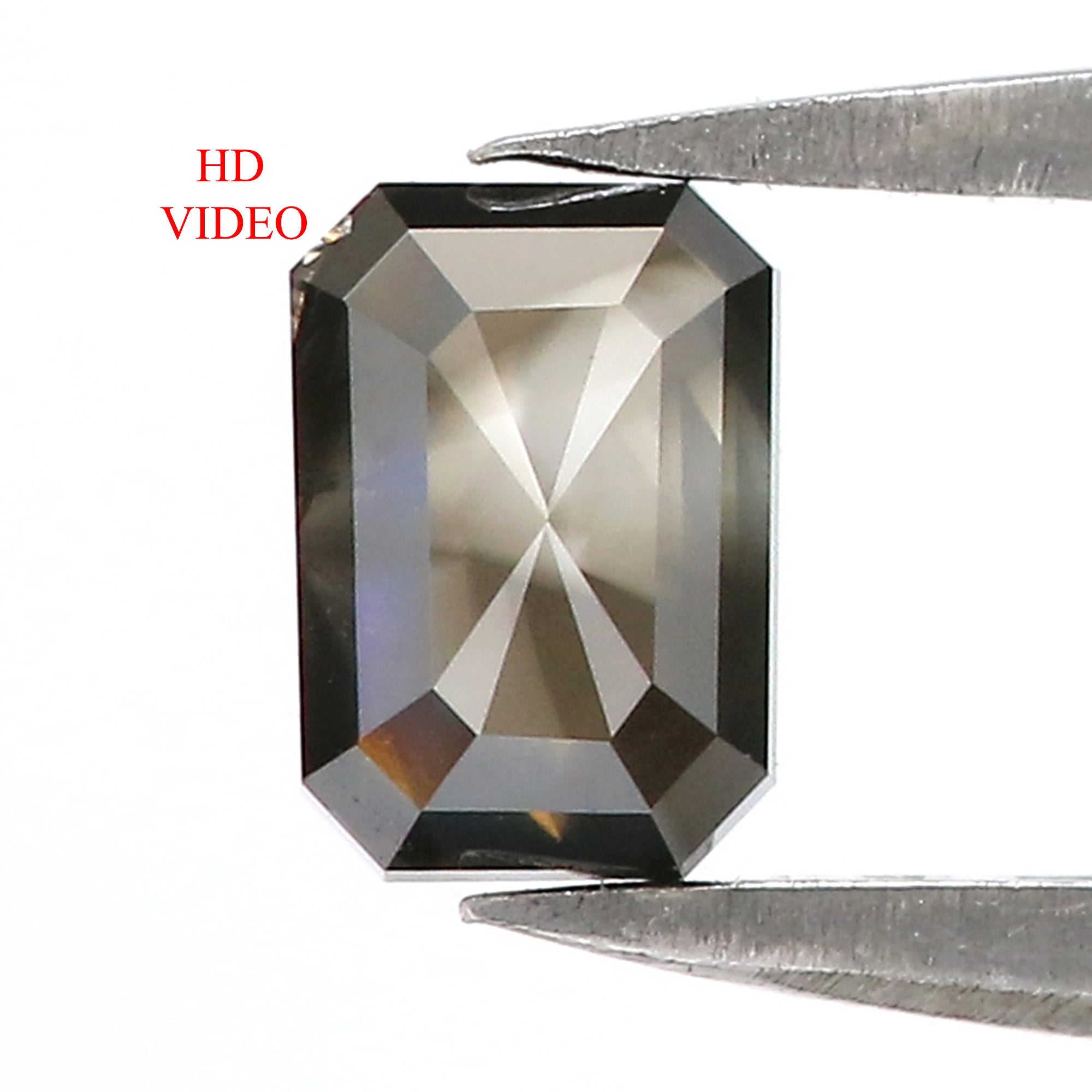 0.68 Ct Natural Loose Emerald Cut Diamond Brown Color Emerald Diamond 5.90 MM Natural Loose Diamond Brown Color Emerald Cut Diamond QL8902