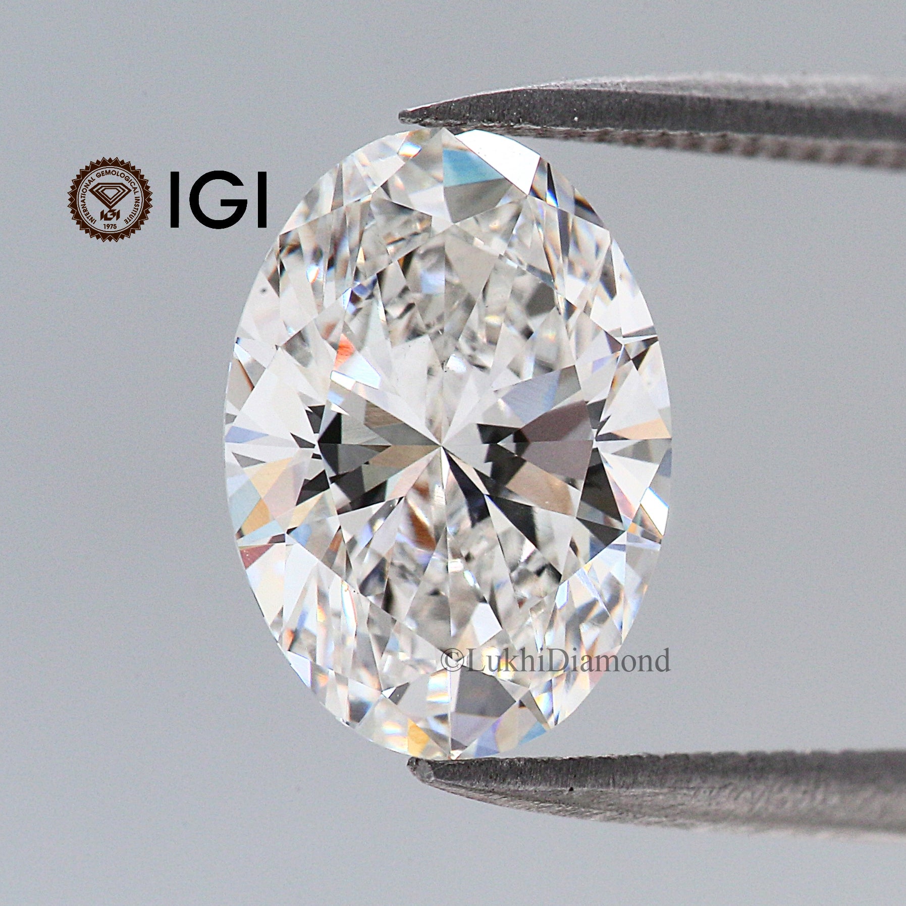 3.05 CT IGI Certified Oval Brilliant Cut Diamond White - D Color VVS1 Clarity Lab Grown Diamond Lab Created Oval Diamond CVD Diamond Q196