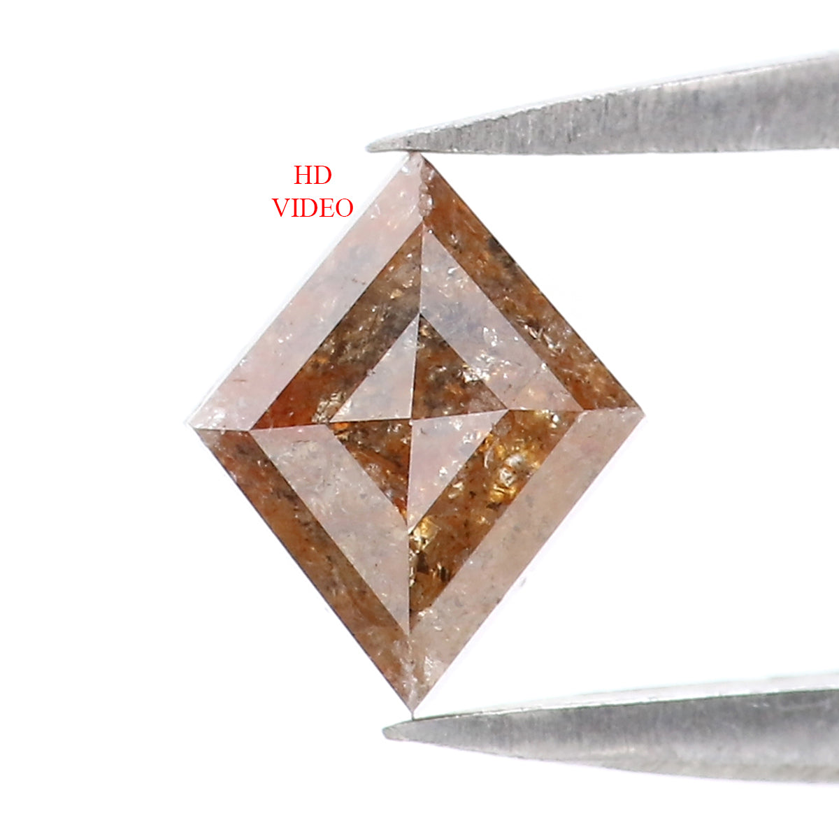 0.69 CT Natural Loose Kite Shape Diamond Brown Color Kite Shape Diamond 6.95 MM Natural Loose Diamond Brown Kite Rose Cut Diamond LQ7549