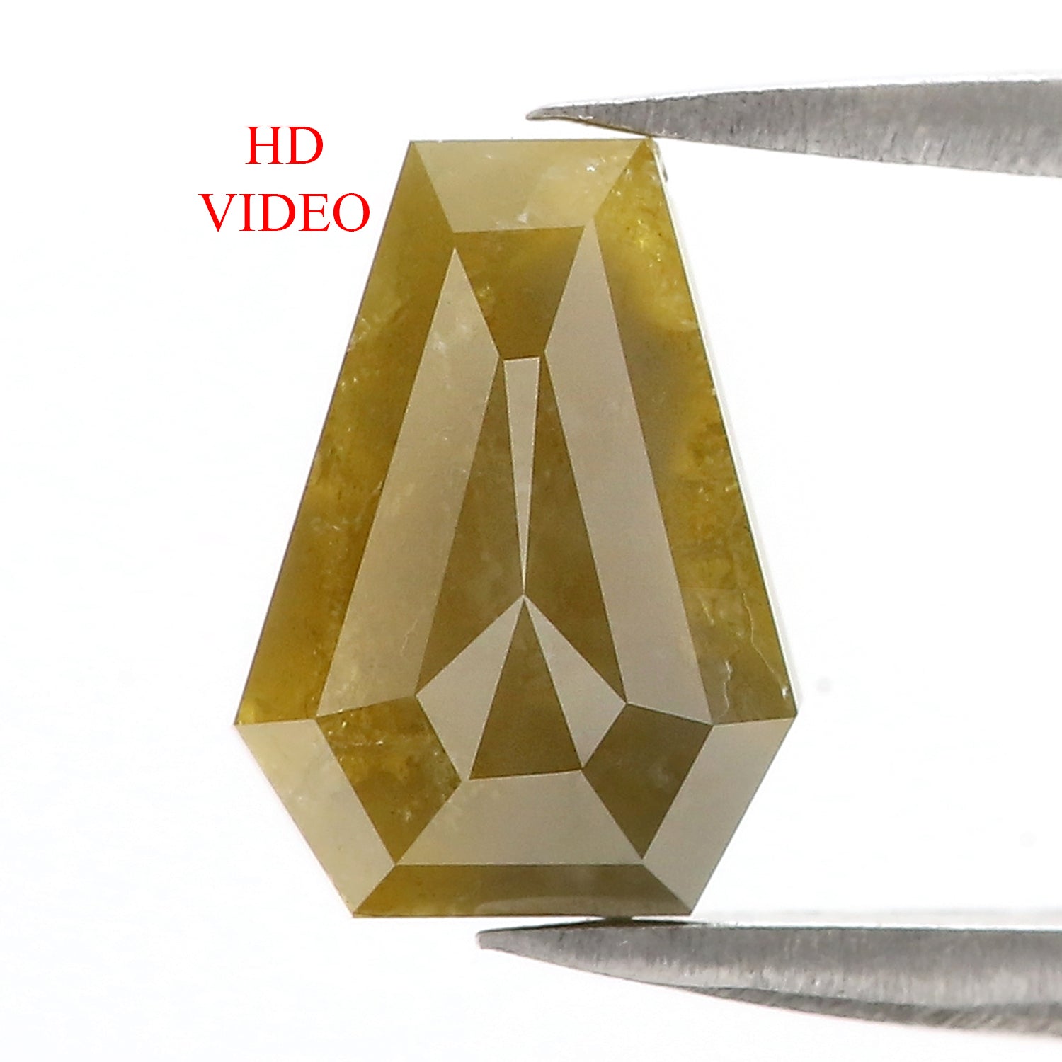 1.96 Ct Natural Loose Diamond, Coffin Cut Diamond, Yellow Diamond, Rustic Diamond, Antique Diamond, Real Diamond, Minimal Diamond KDL9586