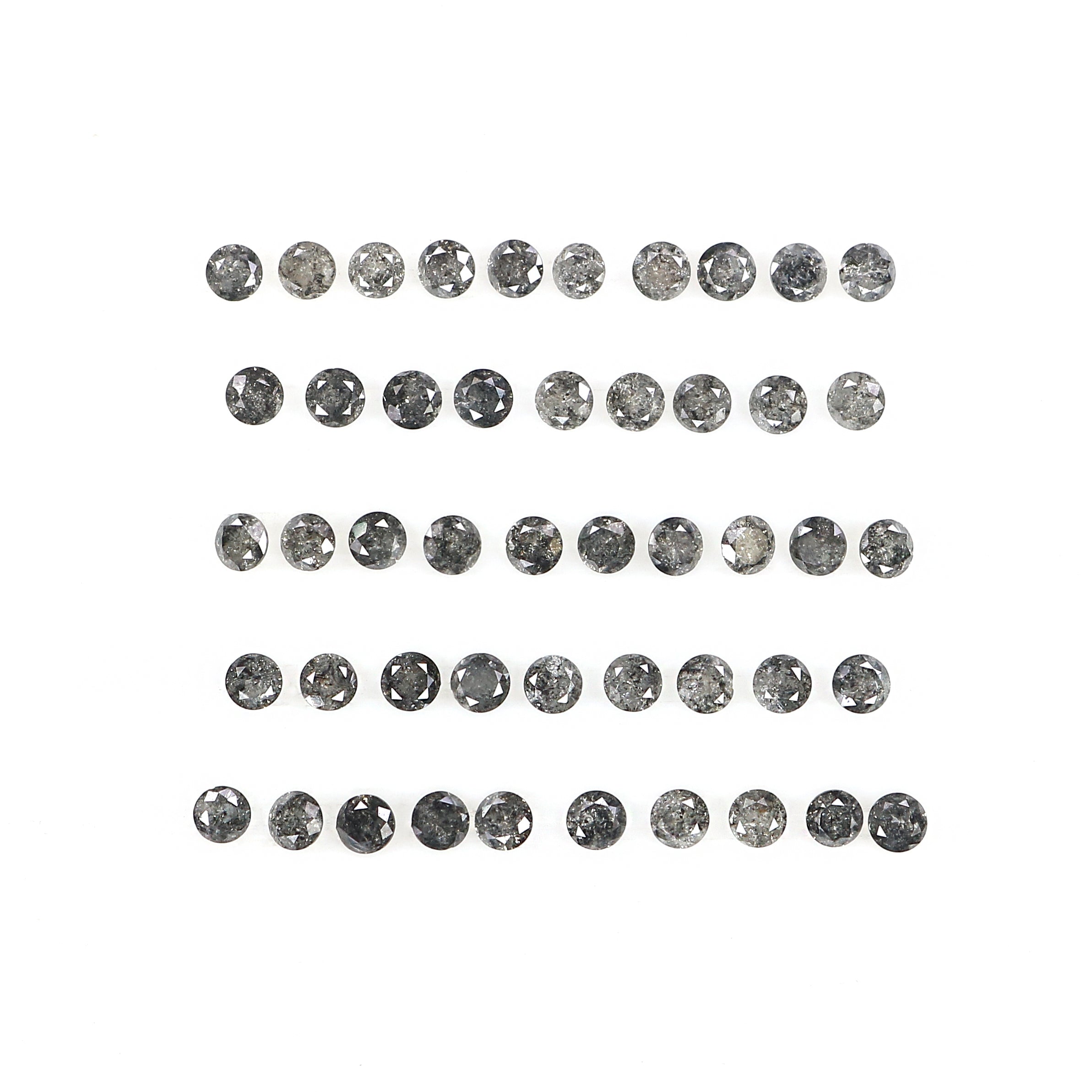 1.36 CT Natural Loose Round Shape Diamond Salt And Pepper Round Cut Diamond 1.80 MM Natural Loose Diamond Round Brilliant Cut Diamond LQ097