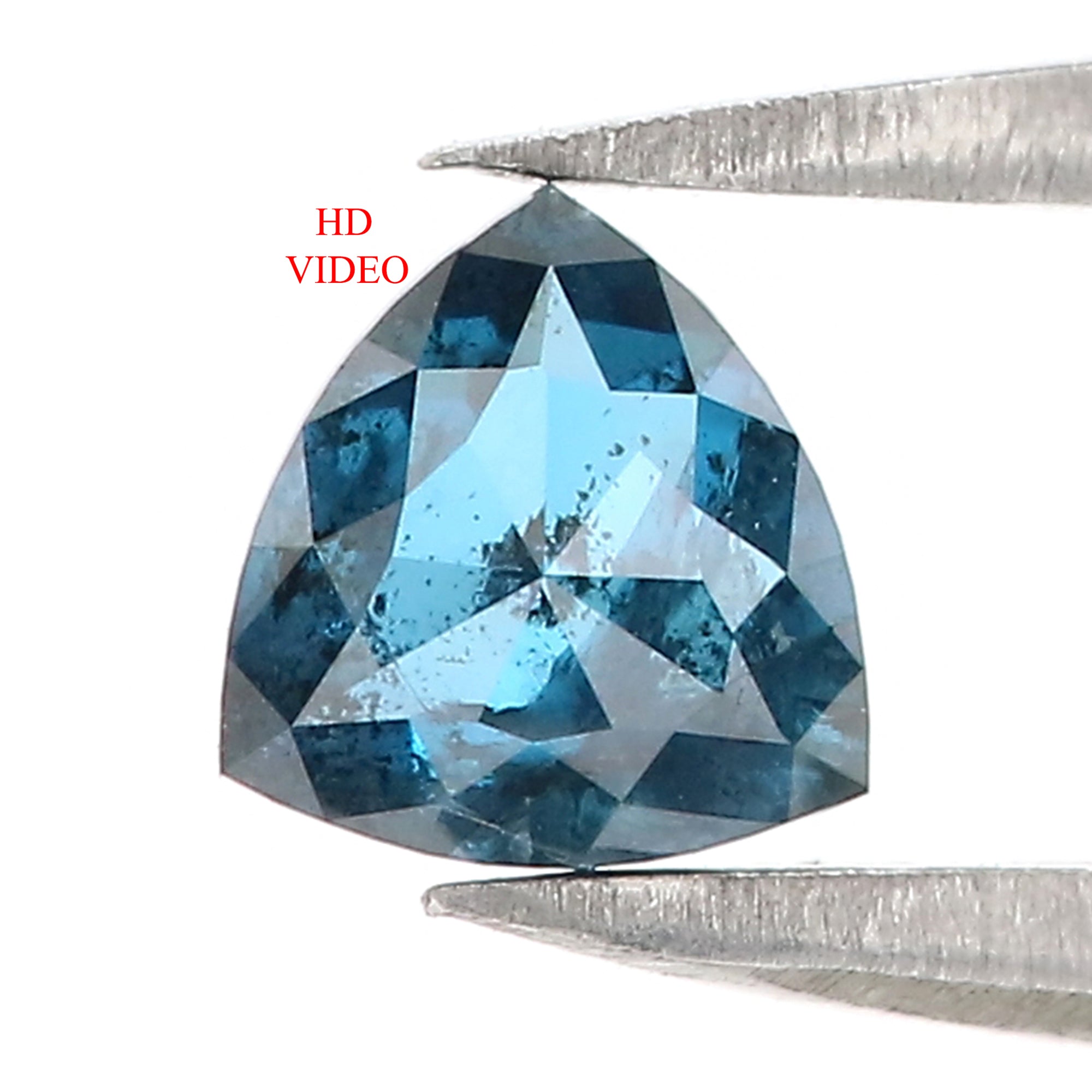 0.56 CT Natural Loose Triangle Shape Diamond Blue Color Triangle Cut Diamond 5.15 MM Natural Blue Triangle Shape Rose Cut Diamond QL3136