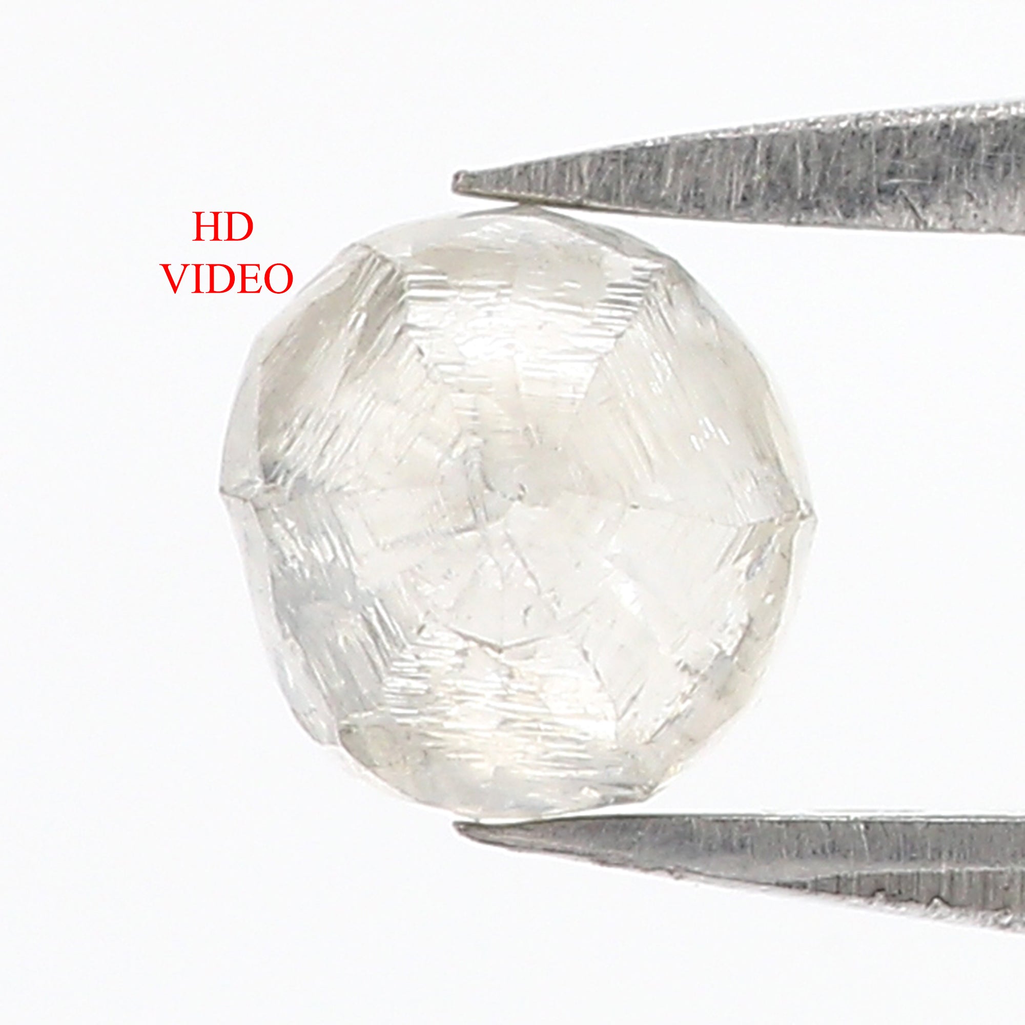 1.00 CT Natural Loose Rough Shape Diamond Grey Color Rough Diamond 5.75 MM Natural Loose Grey Diamond Rough Irregular Cut Diamond QL3121