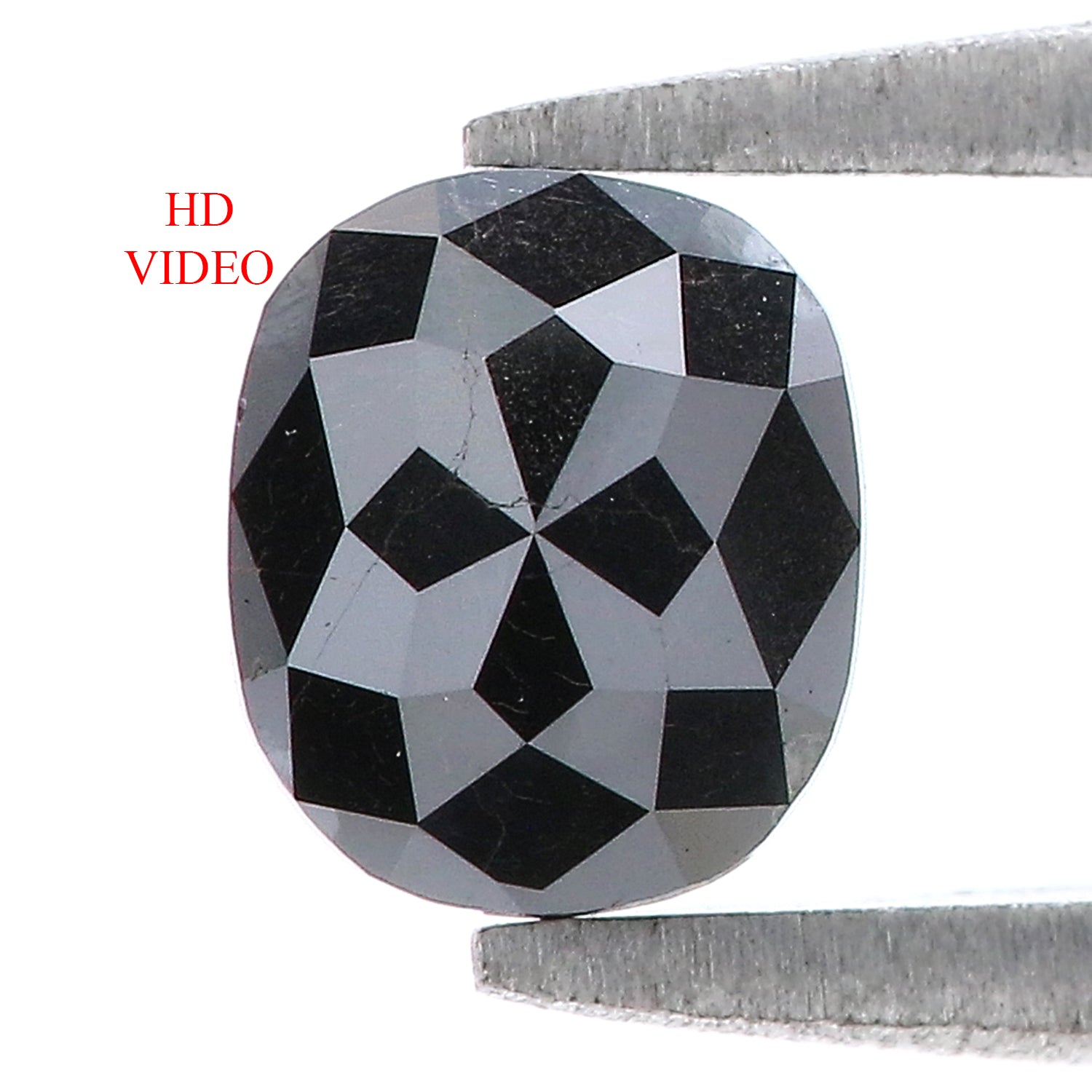 0.78 CT Natural Loose Oval Shape Diamond Black Oval Rose Cut Diamond 5.95 MM Natural Loose Black Color Oval Shape Rose Cut Diamond QK2517