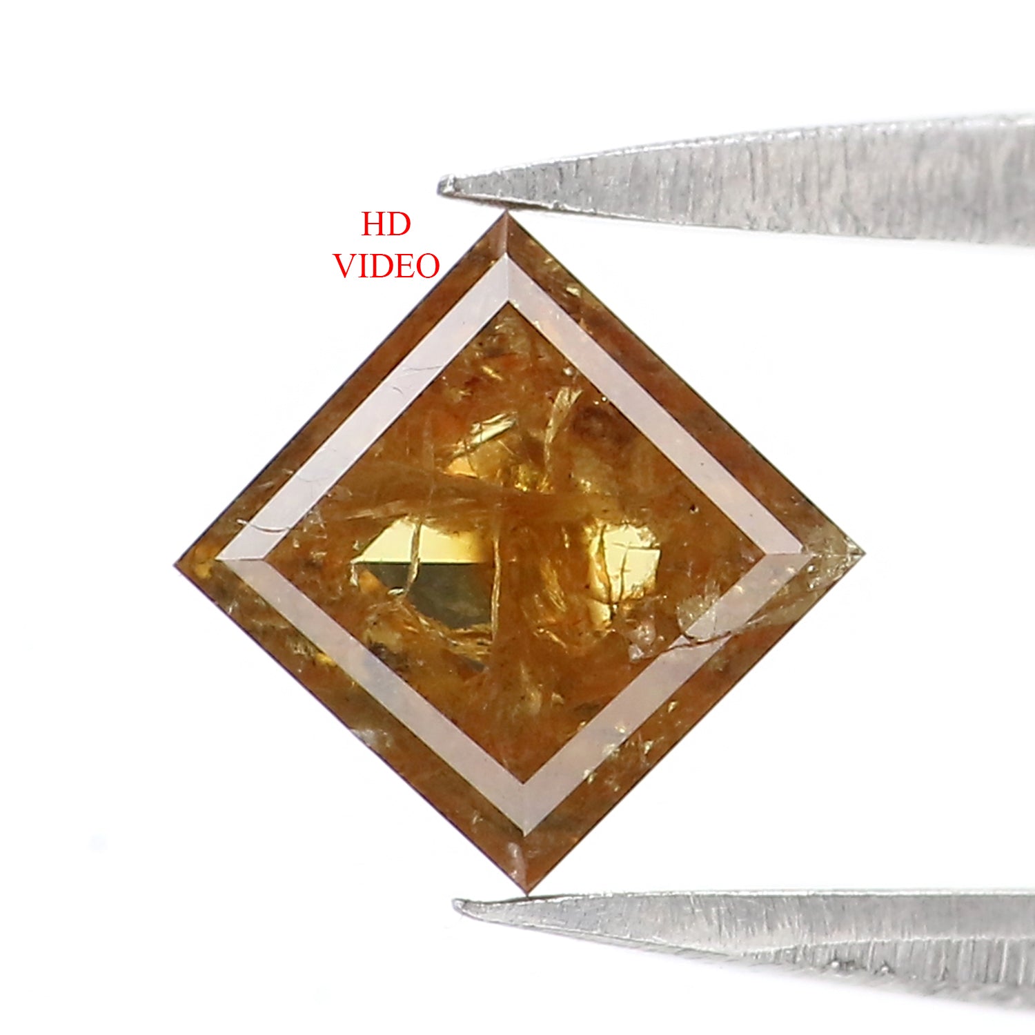 0.66 CT Natural Loose Kite Shape Diamond Brown Color Kite Cut Diamond 6.90 MM Natural Loose Brown Color Diamond Kite Rose Cut Diamond LQ311