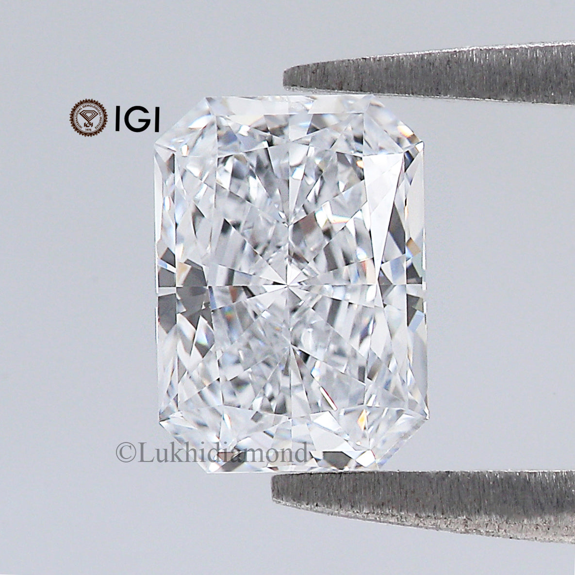 1.11 CT IGI Certified Radiant Brilliant Cut White-E Color VS1 Clarity Diamond Radiant Lab Grown CVD Diamond Lab Created Diamond L3232