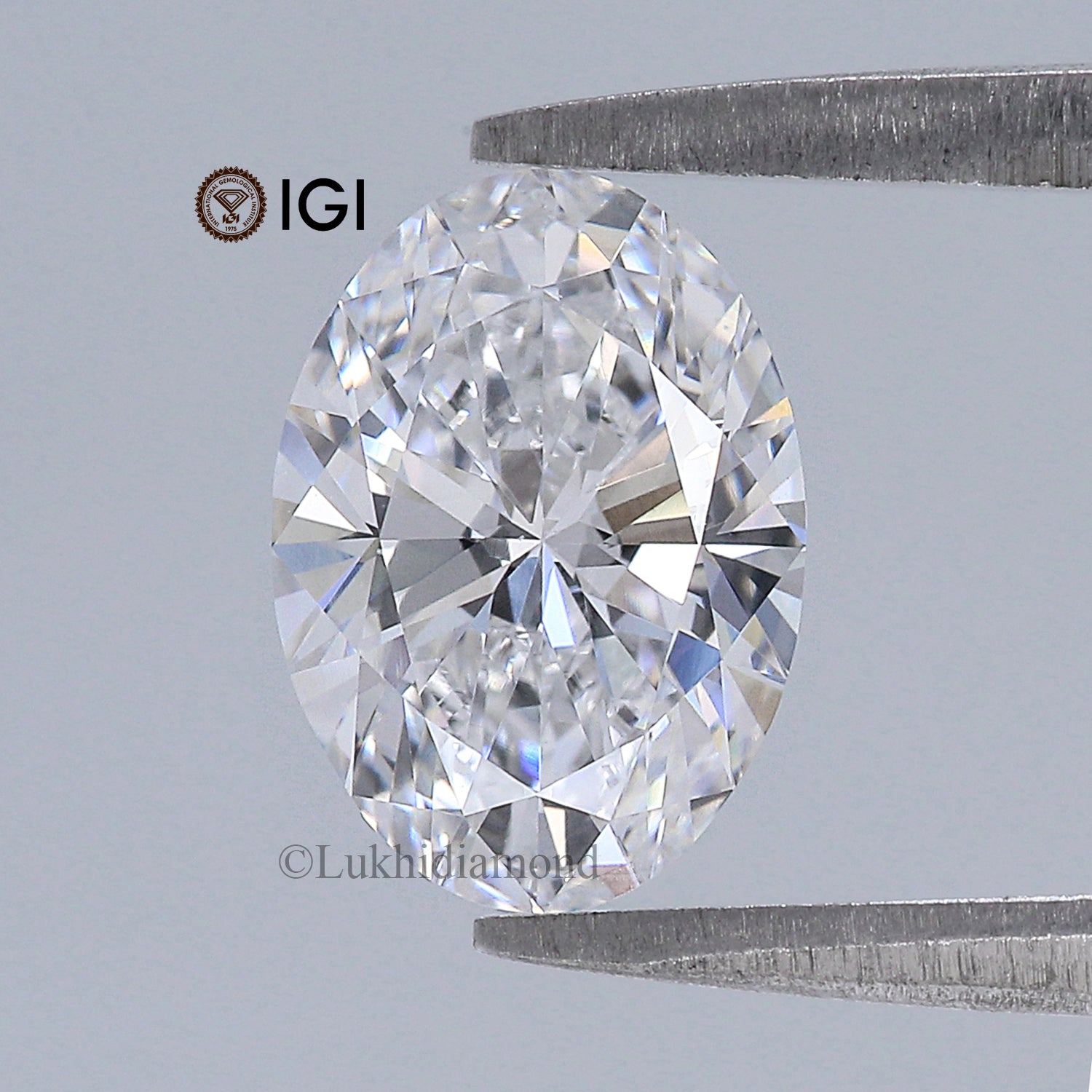 1.61 CT IGI Certified Oval Brilliant Cut Diamond White - D Color VS1 Clarity Lab Grown Diamond Lab Created Oval Diamond CVD Diamond L3258