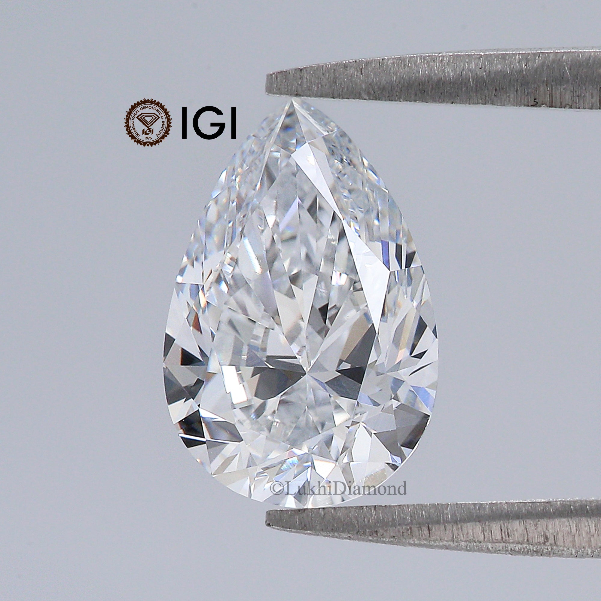 1.99 CT IGI Certified Pear Brilliant Cut Diamond White - F Color VS1 Clarity Lab Grown Diamond Lab Created Pear Diamond CVD Diamond L3247