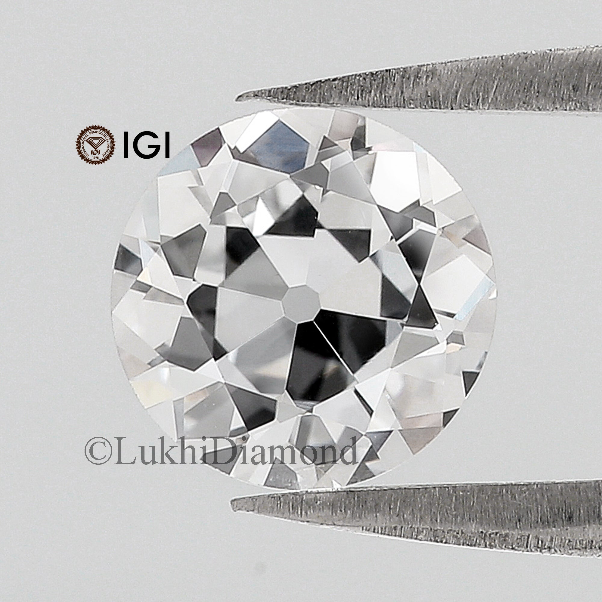 1.52 CT IGI Certified Old European Cut Diamond White - F Color VVS2 Clarity Lab Grown Diamond Lab Crated Round Old Cut CVD Diamond Q179