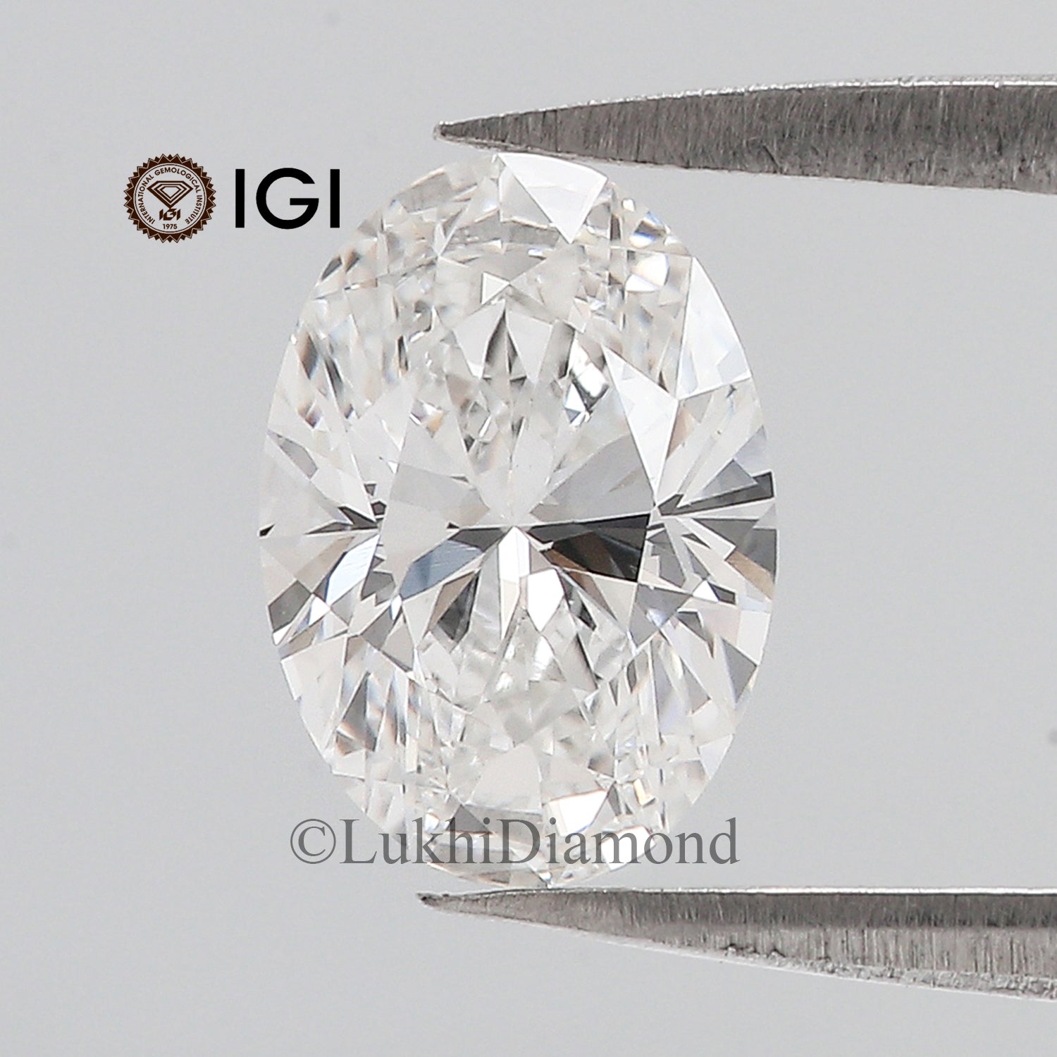 1.55 CT IGI Certified Oval Brilliant Cut Diamond White - E Color VVS2 Clarity Lab Grown Diamond Lab Created Oval Diamond CVD Diamond Q189