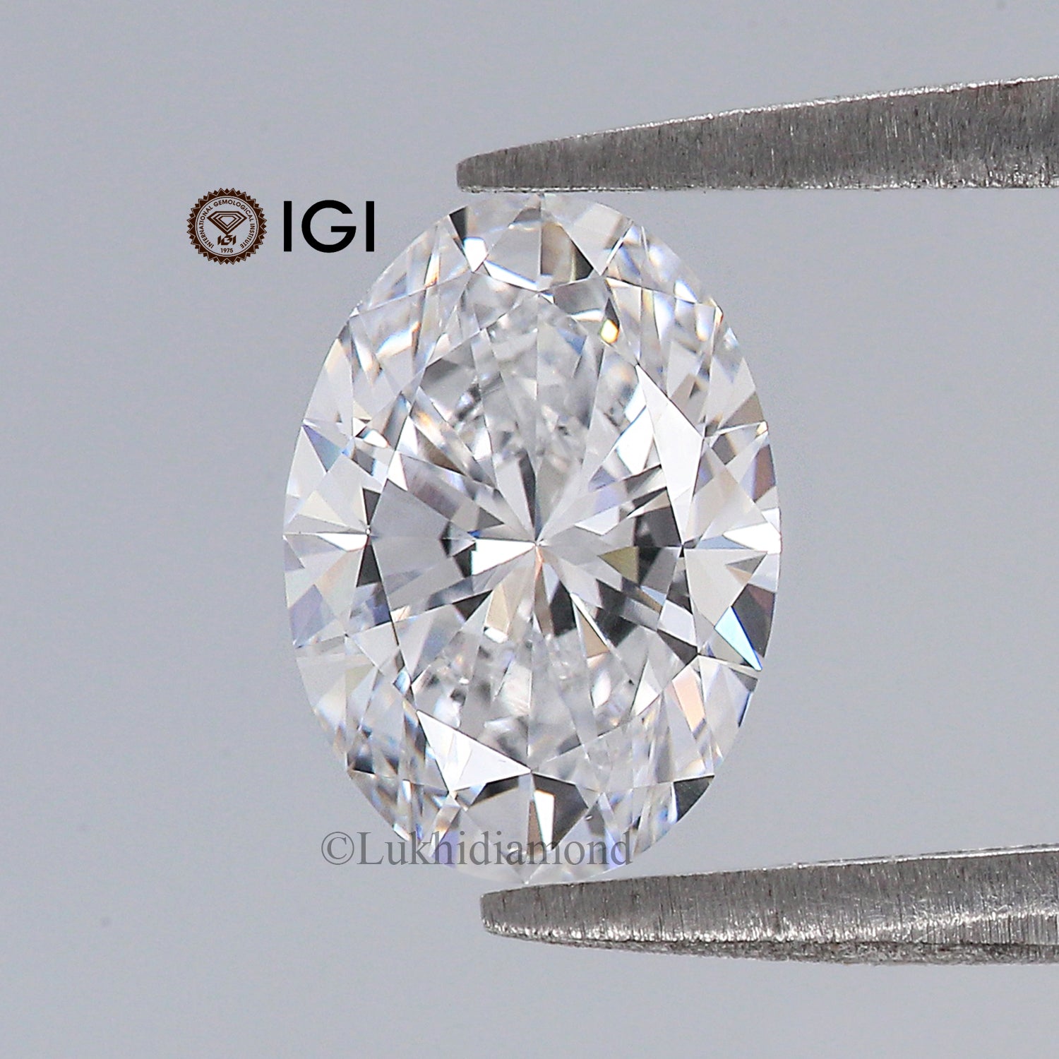 1.60 CT IGI Certified Oval Brilliant Cut Diamond White - D Color VS1 Clarity Lab Grown Diamond Lab Created Oval Diamond CVD Diamond L3257