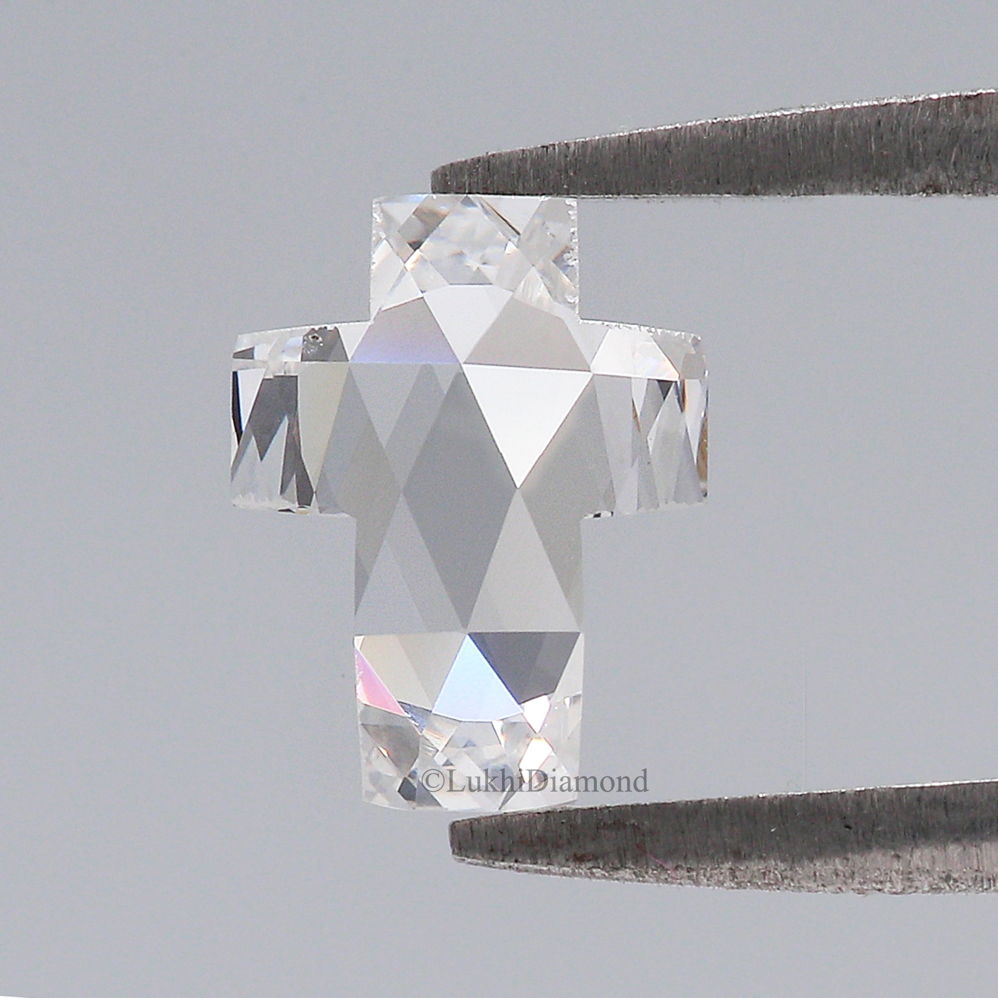 1.33 CT Lab Grown Cross Cut Diamond White - E Color VS1 Clarity Diamond Lab Grown Diamond CVD Diamond Lab Created Rose Cut Diamond L3259