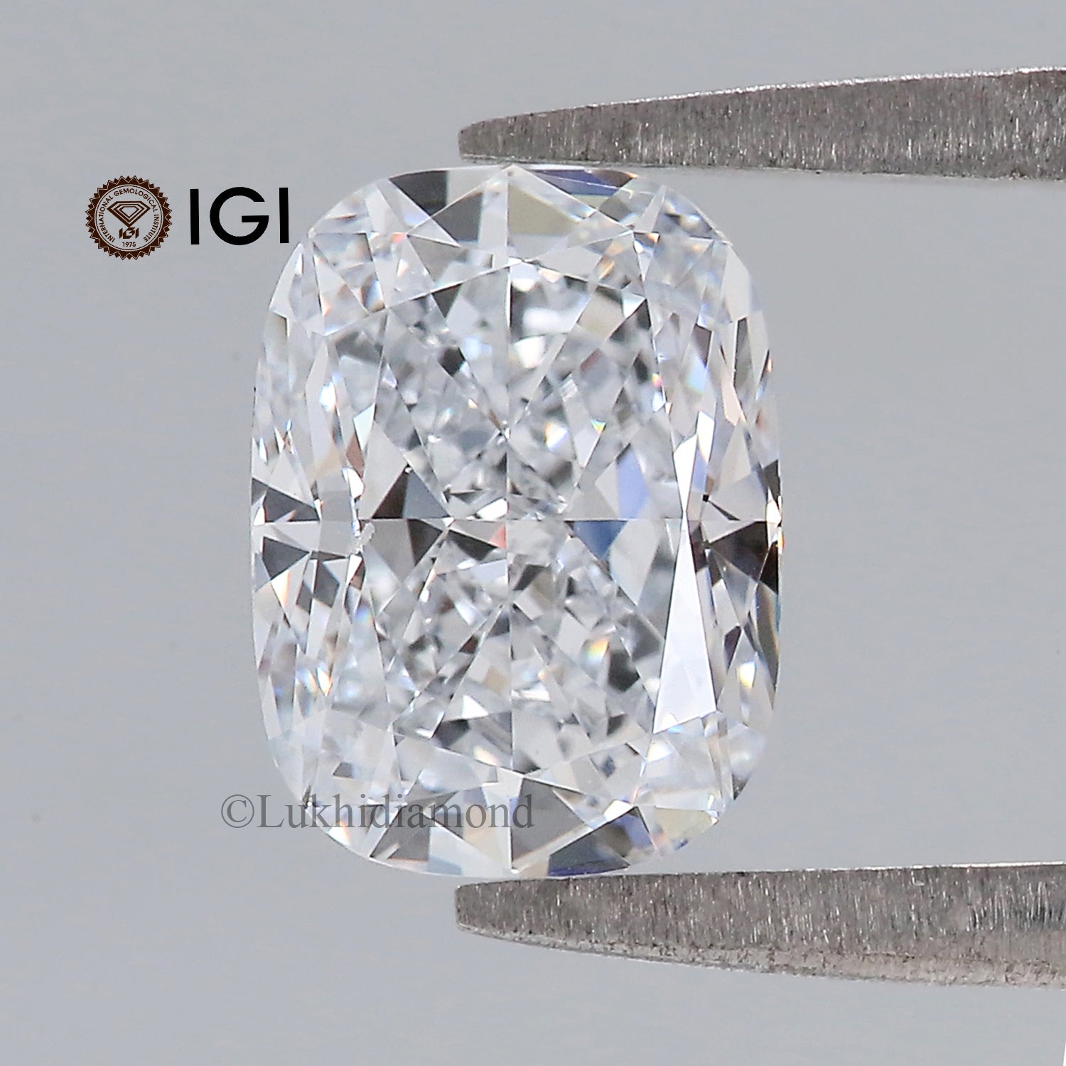 2.20 CT IGI Certified Cushion Brilliant Cut Diamond White - F Color VVS2 Clarity Lab Grown Diamond Lab Created Cushion CVD Diamond L3231