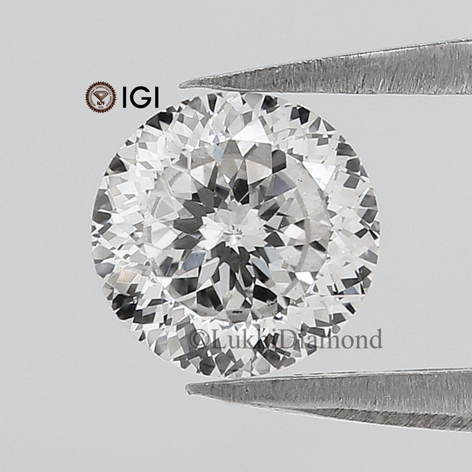 0.96 CT IGI Certified Round Portuguese Cut Diamond White - G Color VS2 Clarity Lab Grown CVD Diamond Lab Created Loose Round Diamond Q182