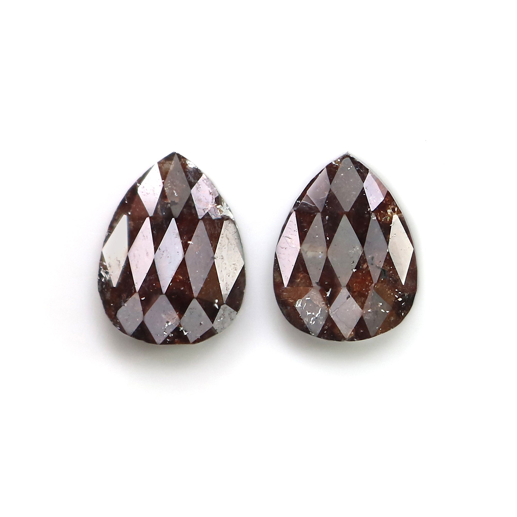 2.93 CT Natural Loose Pear Shape Pair Diamond Brown Color Diamond 9.45 MM Natural Loose Diamond Pear Cut Diamond Pear Pair Diamond LQ3160