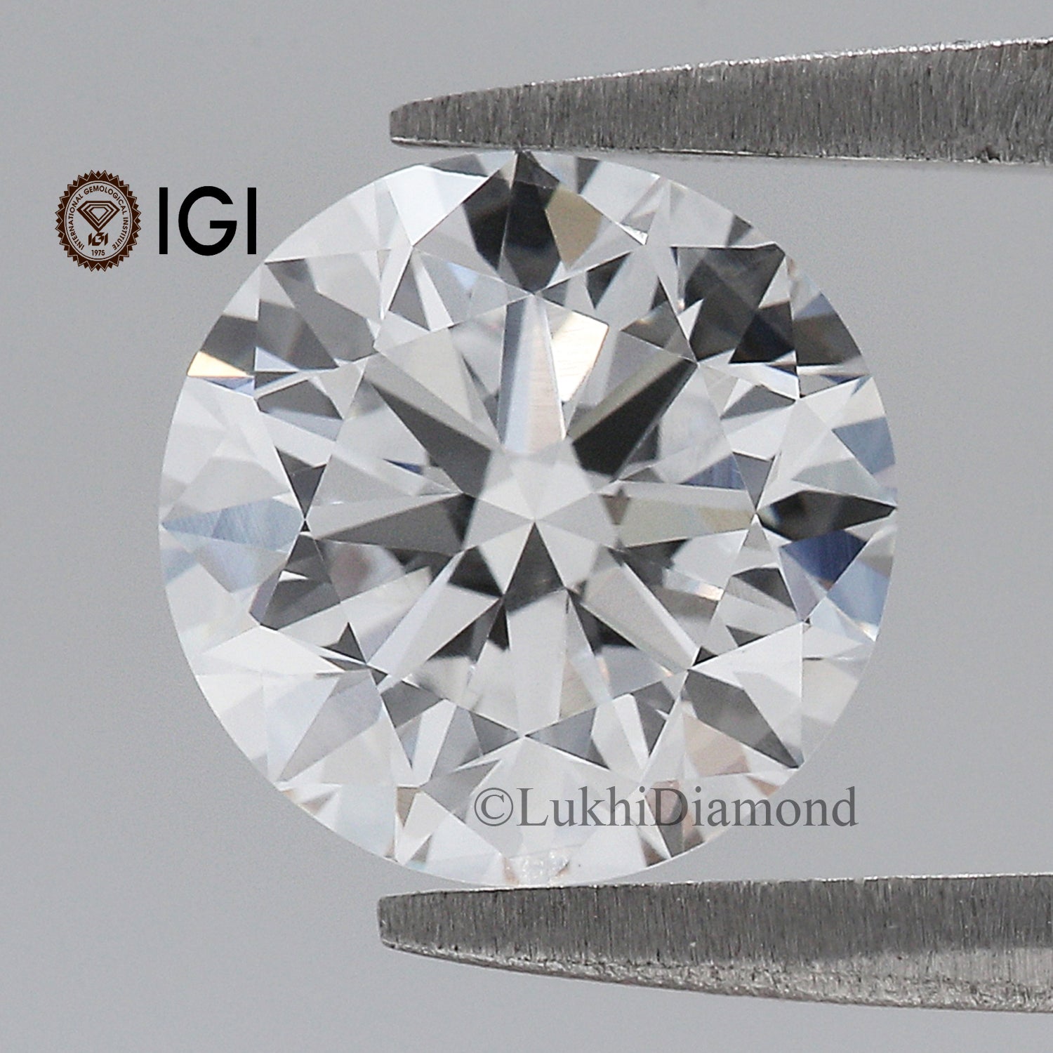 2.27 CT IGI Certified Round Brilliant Cut Diamond White - E Color VVS2 Clarity Lab Grown Diamond Lab Created Diamond Round Diamond L3222