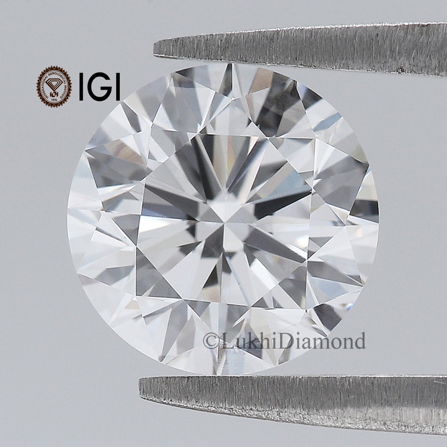 2.44 CT IGI Certified Round Brilliant Cut Diamond White - D Color VS1 Clarity Lab Grown Diamond Lab Created Diamond Round Diamond L3223