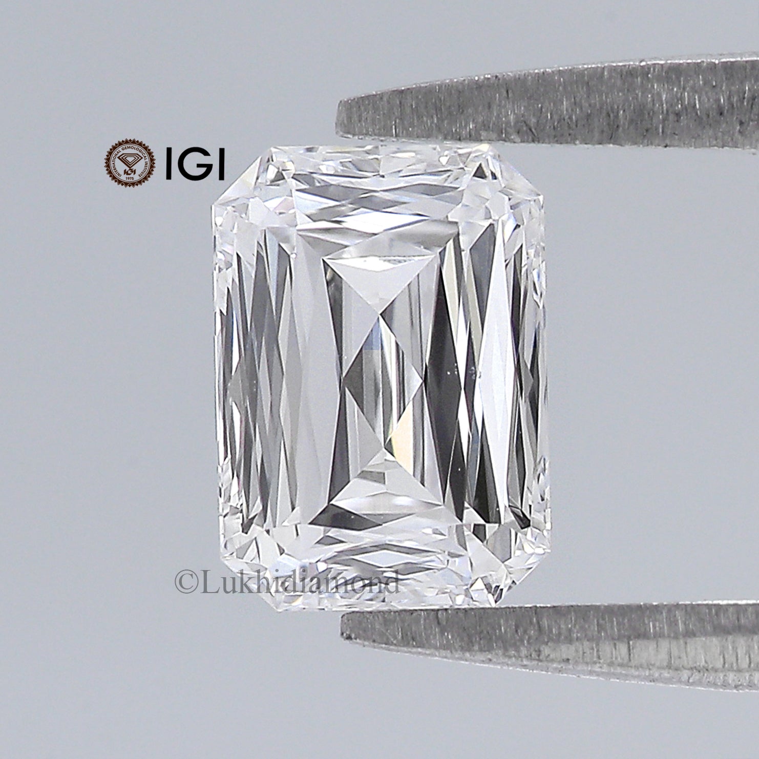 1.06 CT IGI Certified Cut Cornered Rectangular Mixed Cut Diamond White - D Color VVS2 Clarity Lab Grown Diamond Lab Created Diamond L3229