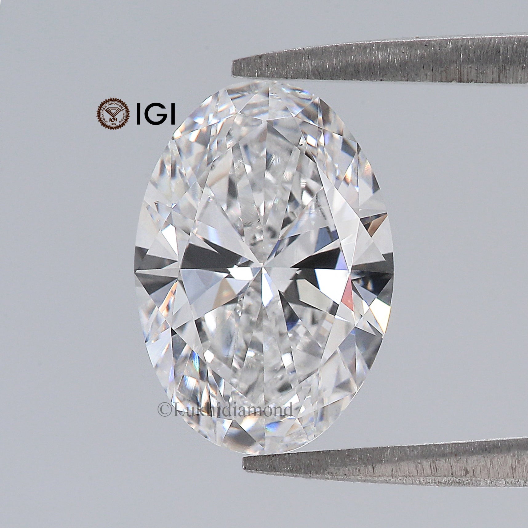 3.02 CT IGI Certified Oval Brilliant Cut Diamond White - D Color VS2 Clarity Lab Grown Diamond Lab Created Oval Diamond CVD Diamond L3250