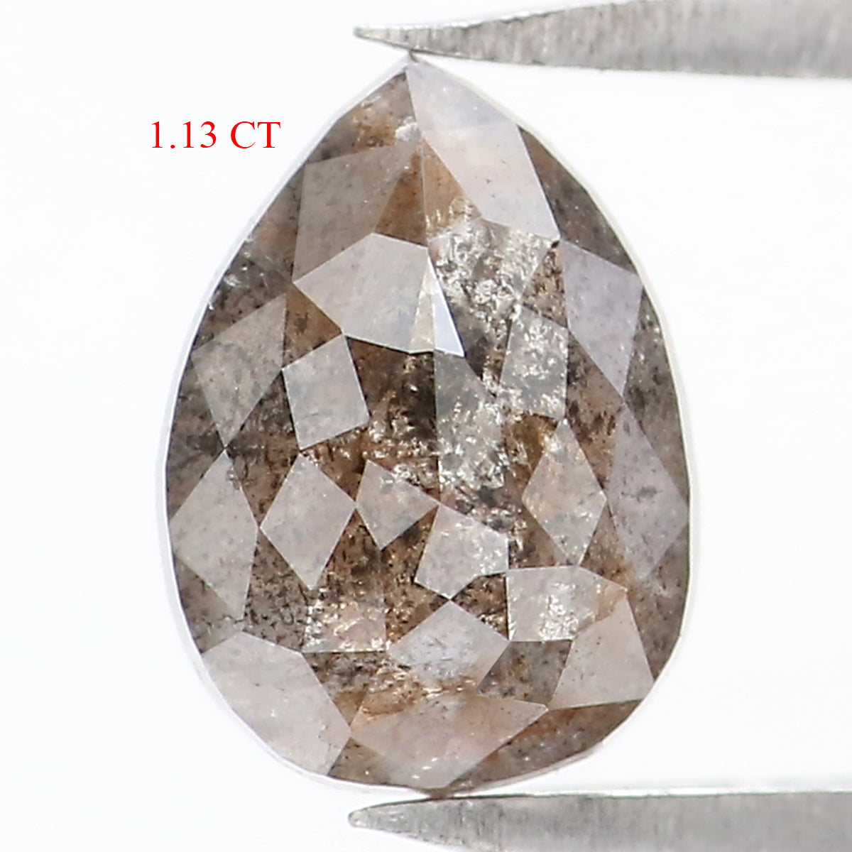 1.13 CT Natural Loose Pear Shape Diamond Brown Color Pear Cut Diamond 7.50 MM Natural Loose Brown Color Diamond Pear Rose Cut Diamond LQ8809