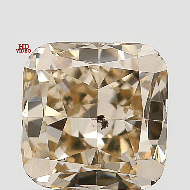 0.67 Ct Natural Loose Cushion Shape Diamond Brown Color Cushion Cut Diamond 4.50 MM Natural Brown Color Cushion Brilliant Cut Diamond LQ5131