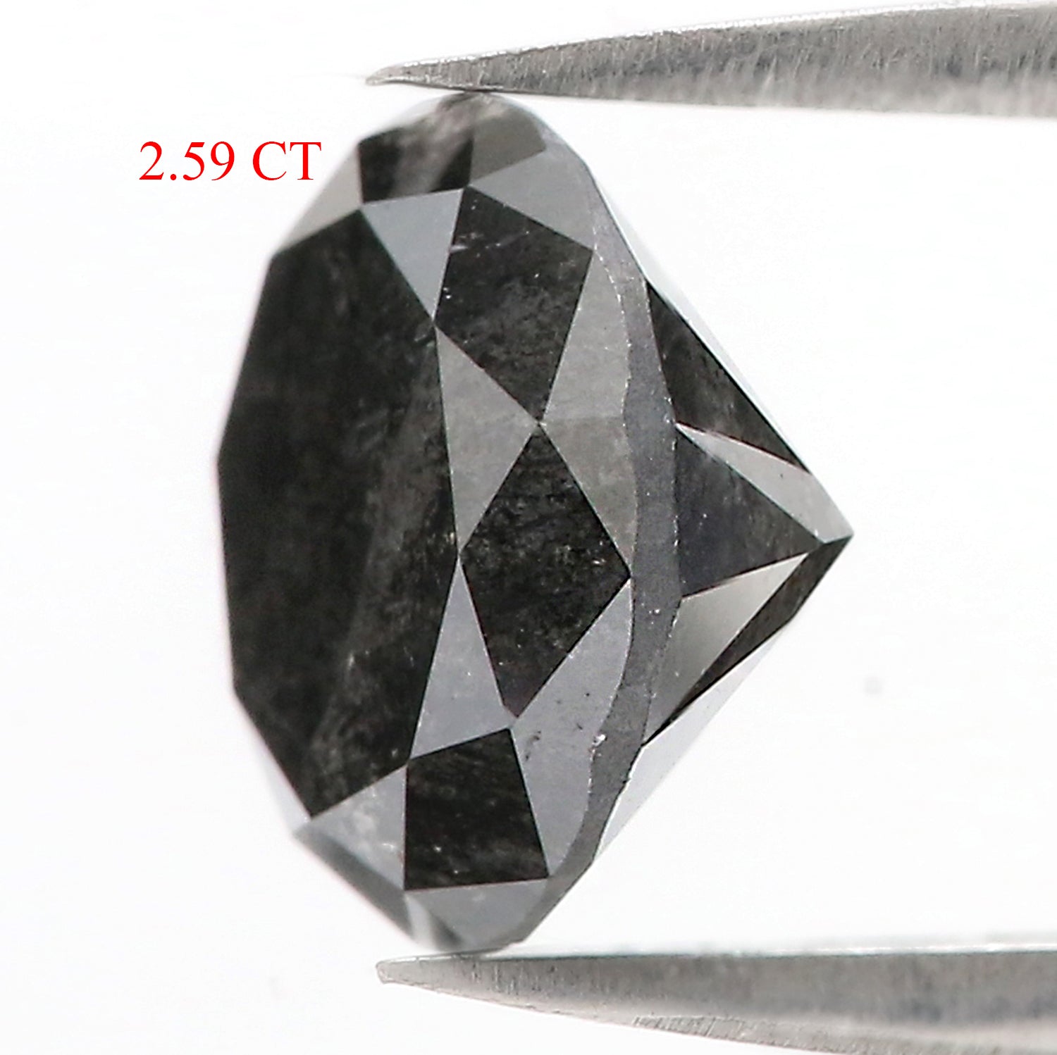 2.59 Ct Natural Loose Round Diamond Black Color Round Diamond 8.30 MM Natural Loose Diamond Black Color Round Brilliant Cut Diamond QL7395