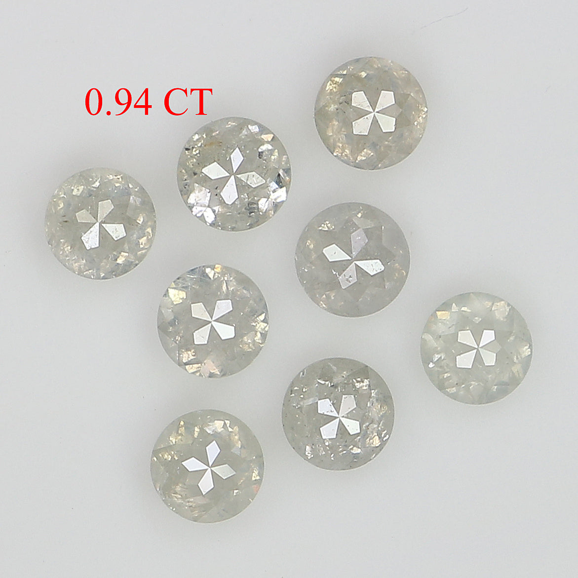 0.94 CT Natural Loose Round Rose Cut Diamond Grey Color Round Shape Diamond 2.80 MM Natural Loose Grey Color Round Rose Cut Diamond LQ3188