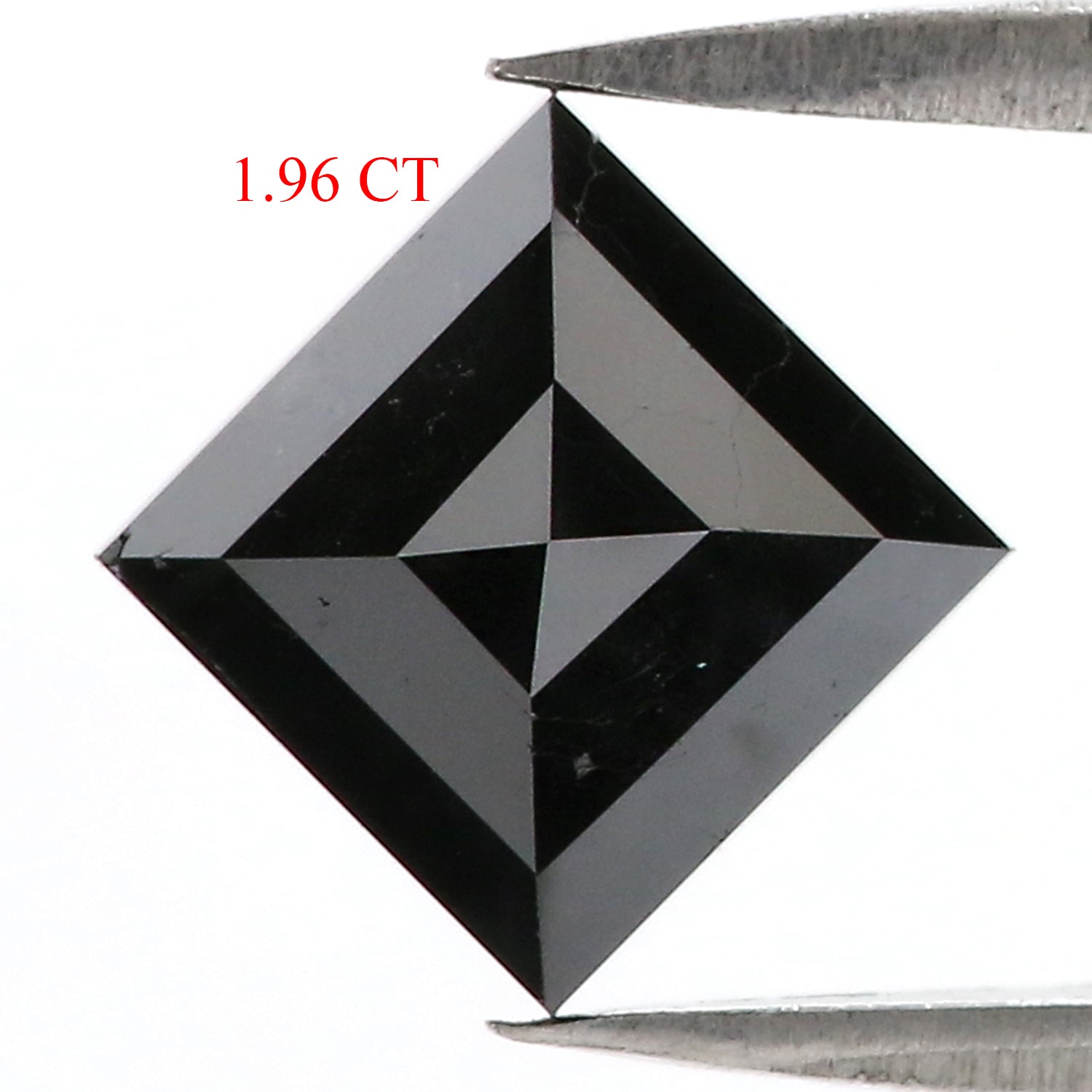 1.96 Ct Natural Loose Kite Shape Diamond Black Color Kite Cut Diamond 9.65 MM Natural Loose Black Color Diamond Kite Rose Cut Diamond QL9571