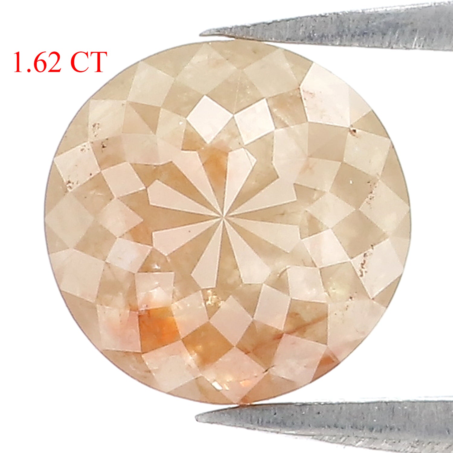 1.62 CT Natural Loose Round Rose Cut Diamond Brown Color Round Cut Diamond 8.00 MM Natural Loose Diamond Round Rose Cut Shape Diamond LQ7962