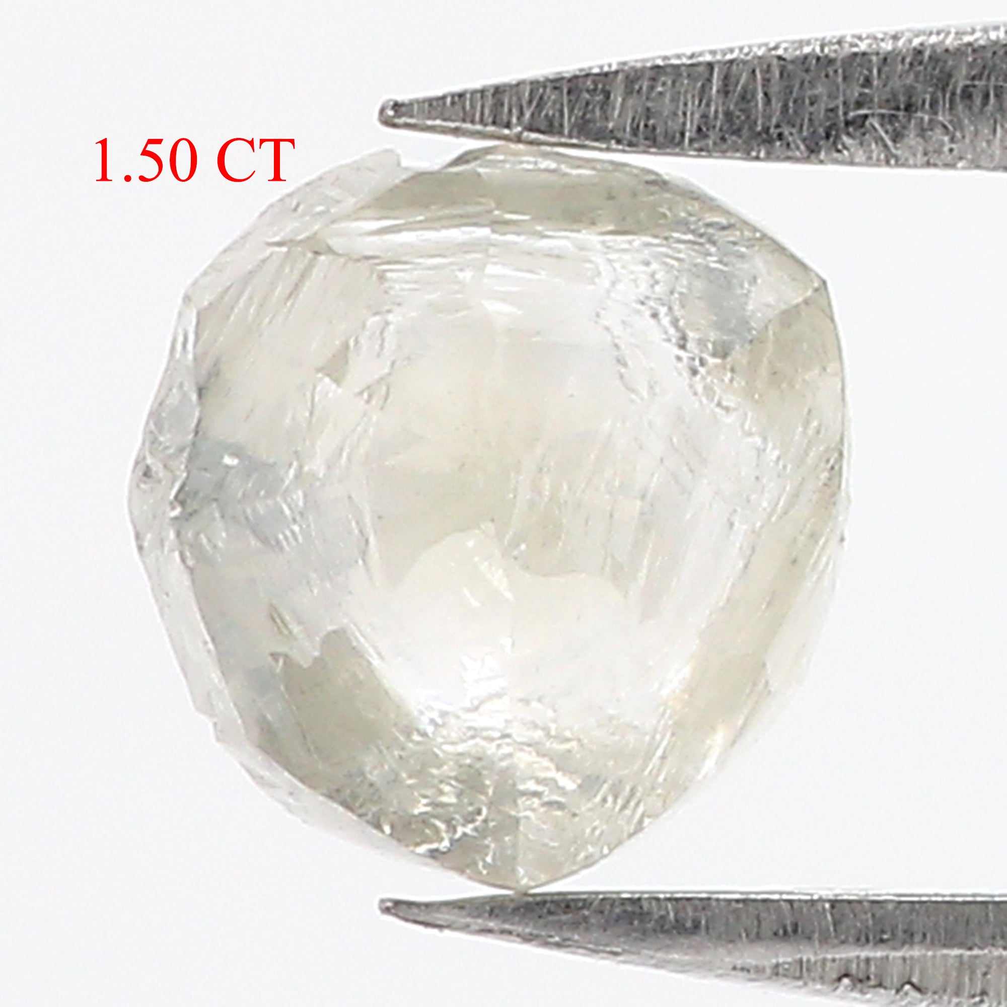 1.50 CT Natural Loose Rough Shape Diamond White Color Rough Diamond 6.35 MM Natural Loose White Diamond Rough Irregular Cut Diamond QL3119
