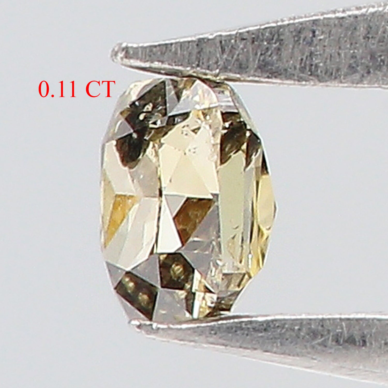 Natural Loose Diamond Cushion Brown Yellow Color SI2 Clarity 2.80 MM 0.11 Ct KR1169