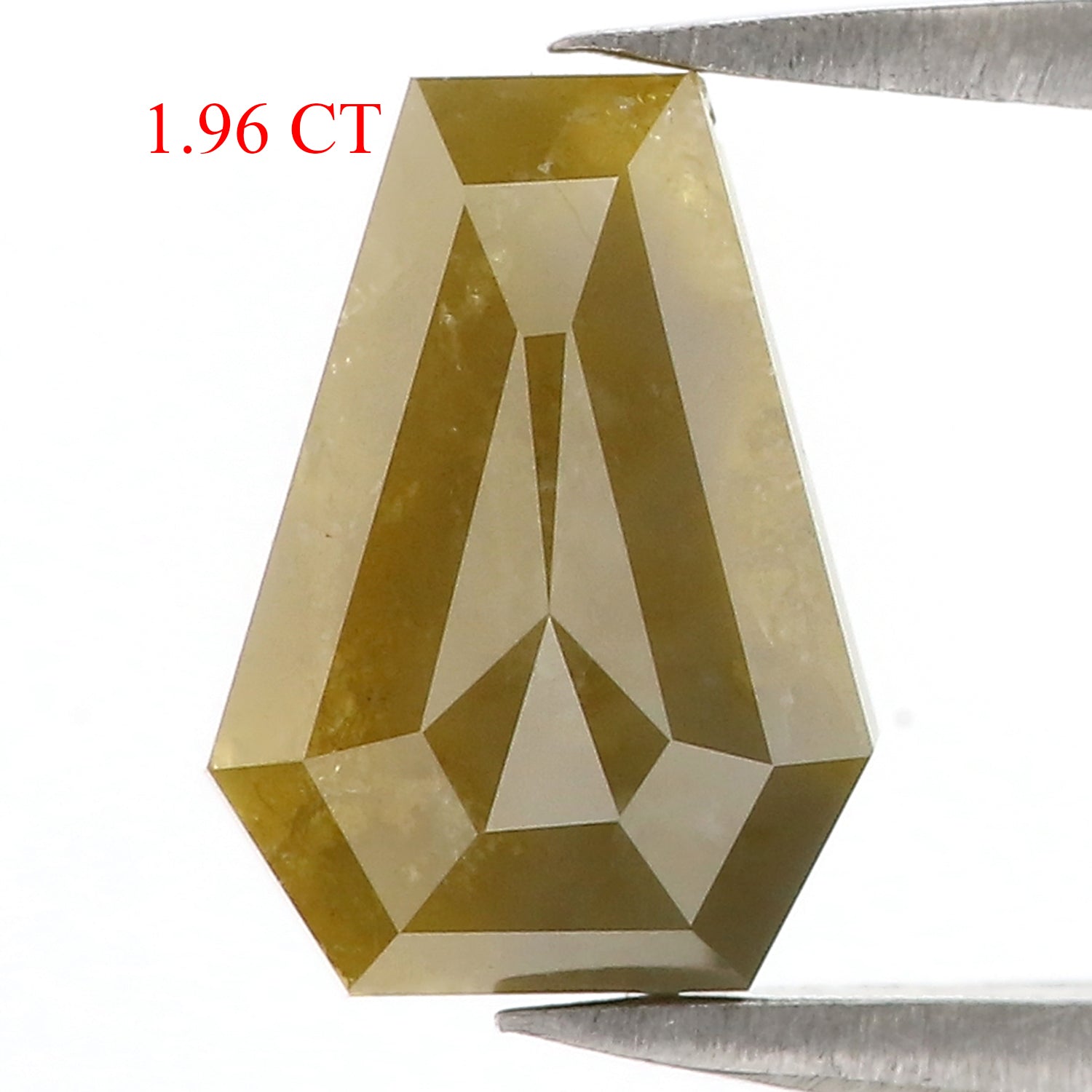 1.96 Ct Natural Loose Diamond, Coffin Cut Diamond, Yellow Diamond, Rustic Diamond, Antique Diamond, Real Diamond, Minimal Diamond KDL9586