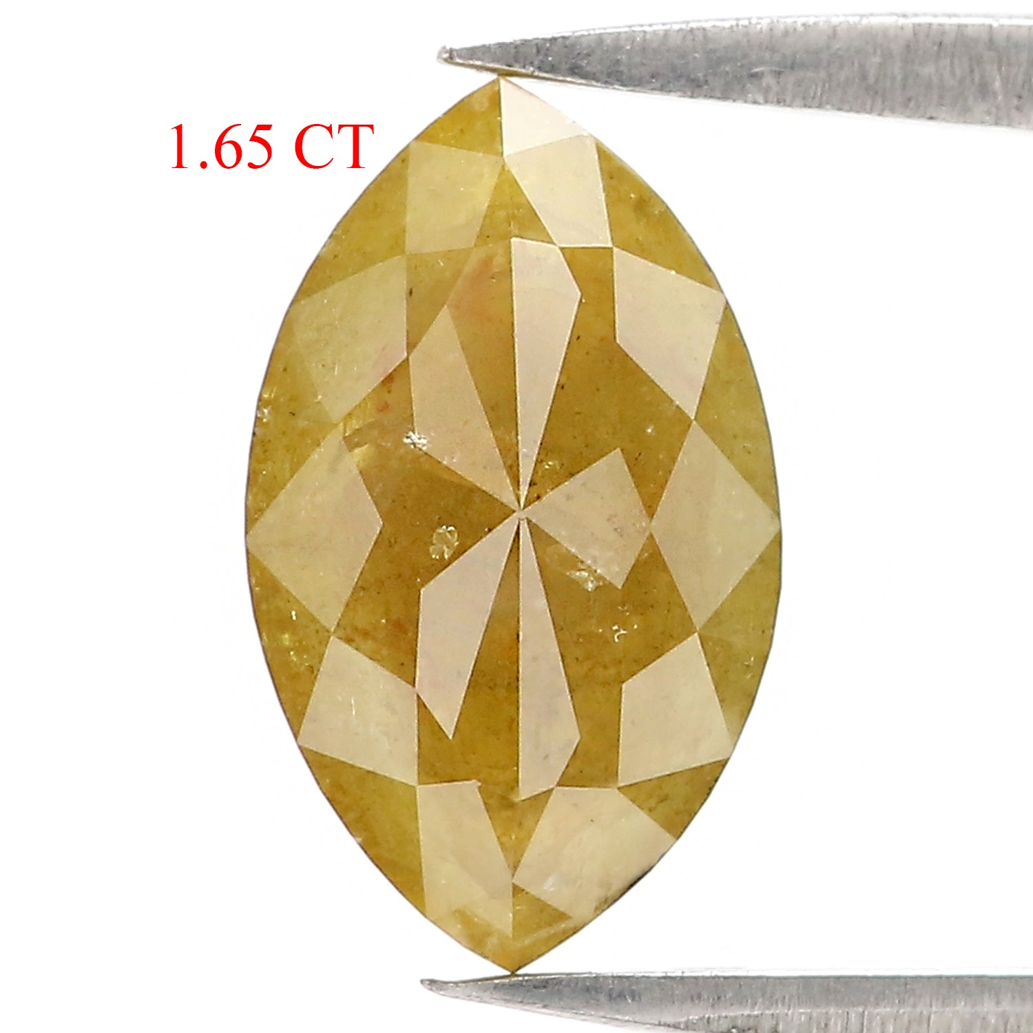 1.65 CT Natural Loose Marquise Shape Diamond Yellow Color Marquise Diamond 11.10 MM Natural Yellow Color Marquise Rose Cut Diamond QL8849