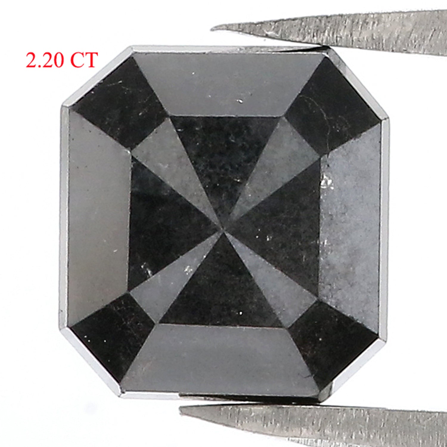 2.20 CT Natural Loose Emerald Shape Diamond Black Color Emerald Cut Diamond 7.95 MM Natural Loose Diamond Emerald Rose Cut Diamond QL3083