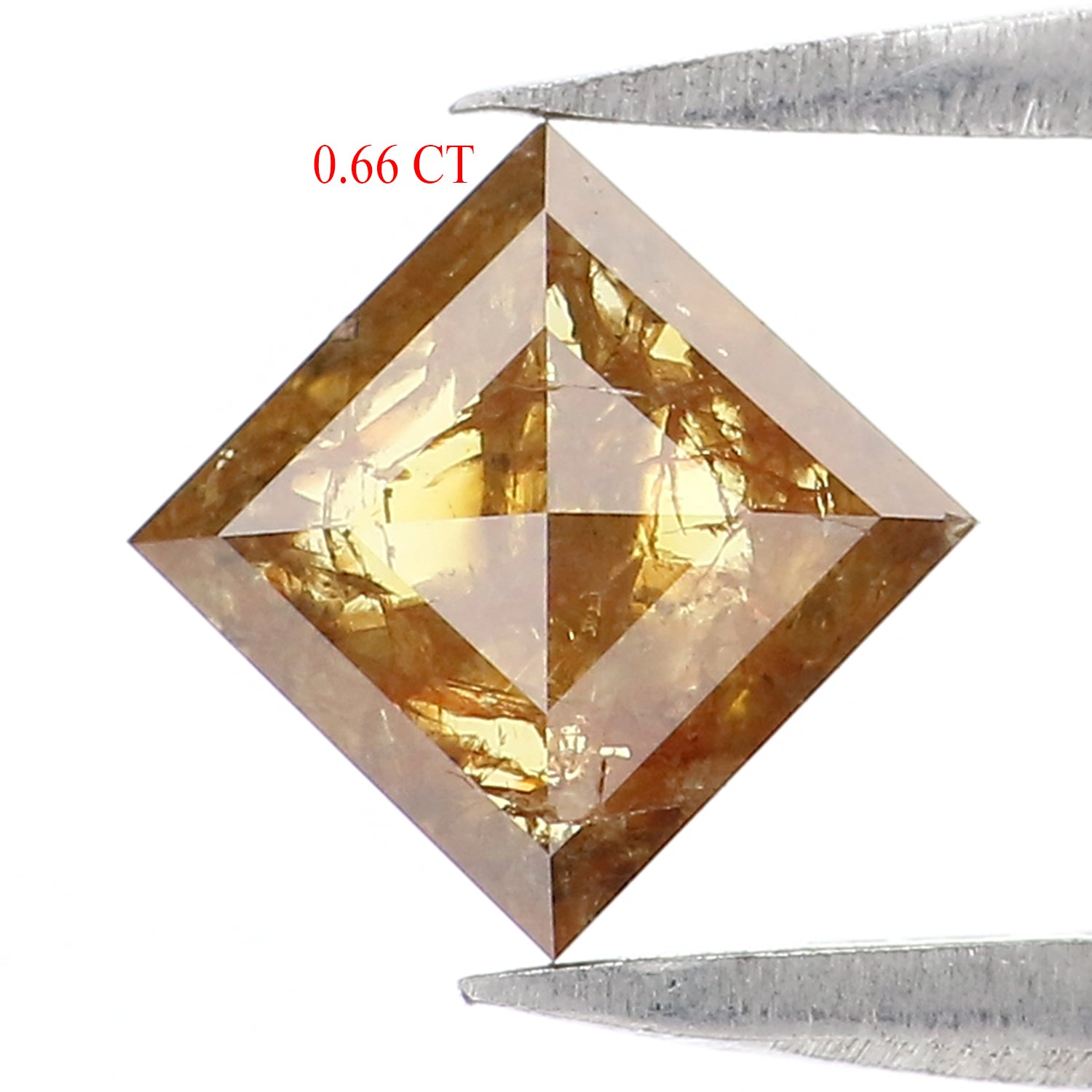 Natural Loose Kite Diamond, Brown Color Kite Cut Diamond, Natural Loose Diamond, Kite Rose Cut Diamond, 0.66 CT Kite Shape Diamond L311